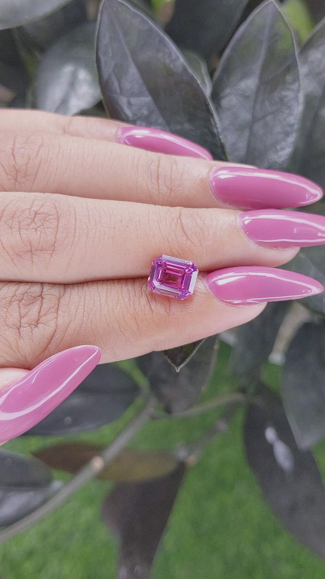 2.54 Ct. Rhodolite Garnet from Tanzania Size Video