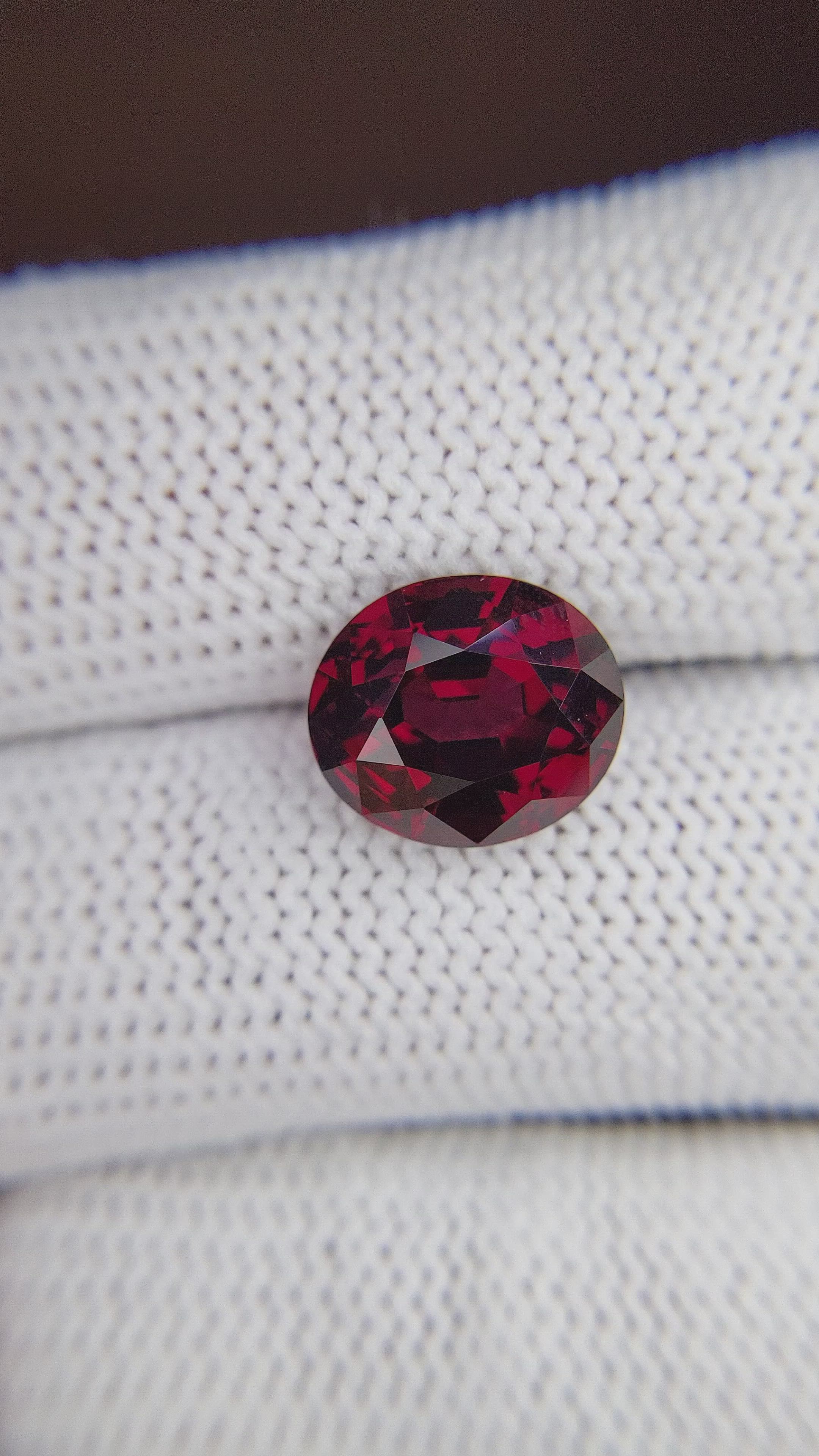 6.92 Ct. Rhodolite Garnet from Tanzania Size Video