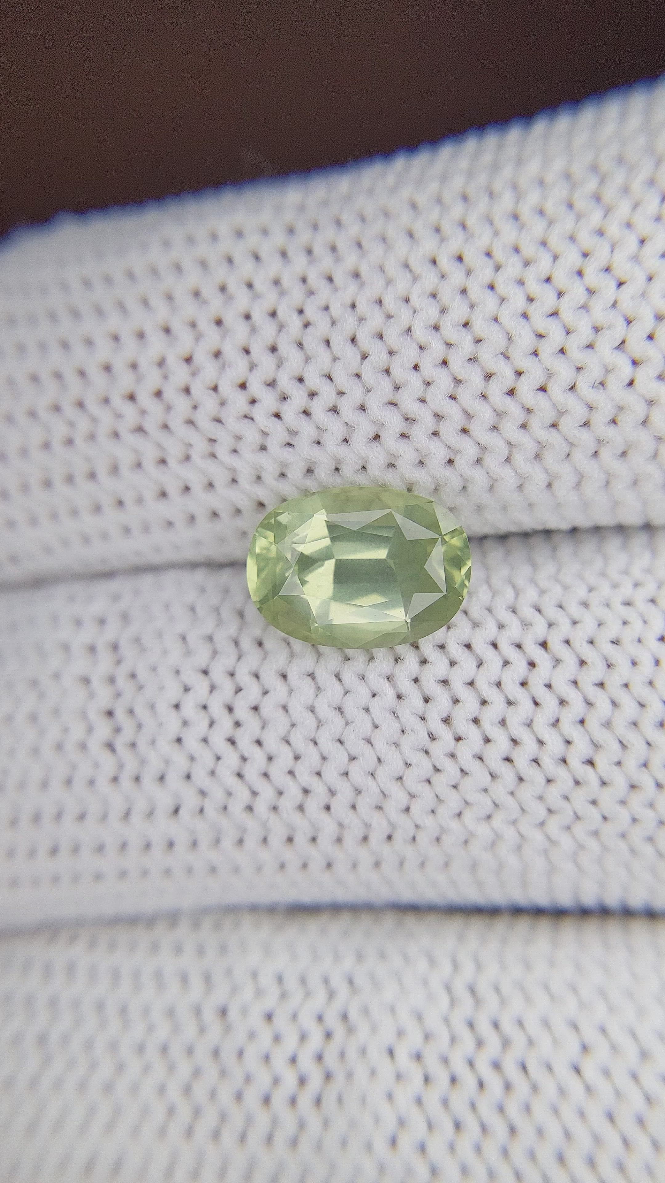 2.91 Ct. Chrysoberyl from Tanzania Size Video