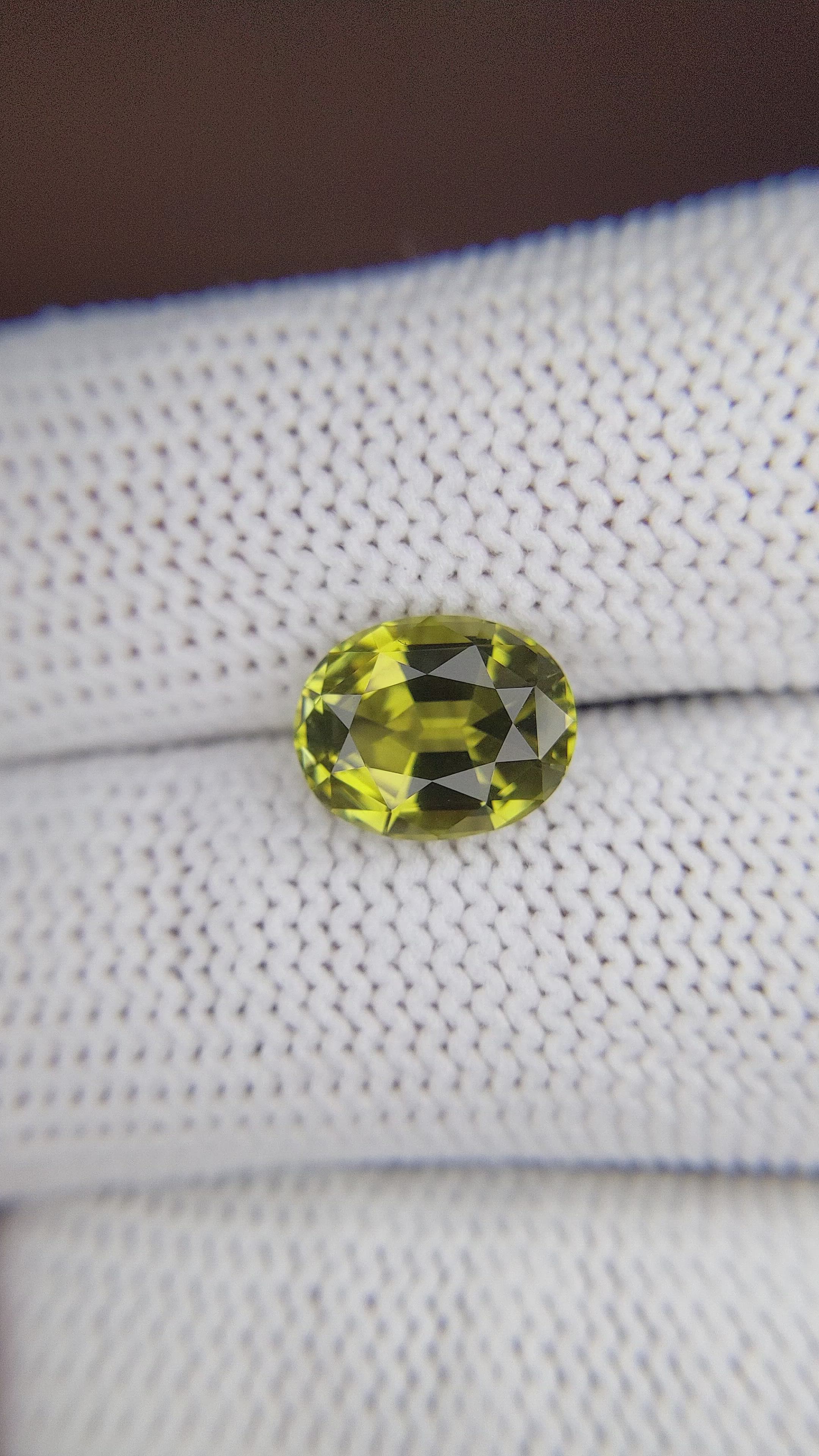 3.16 Ct. Chrysoberyl from Tanzania Size Video