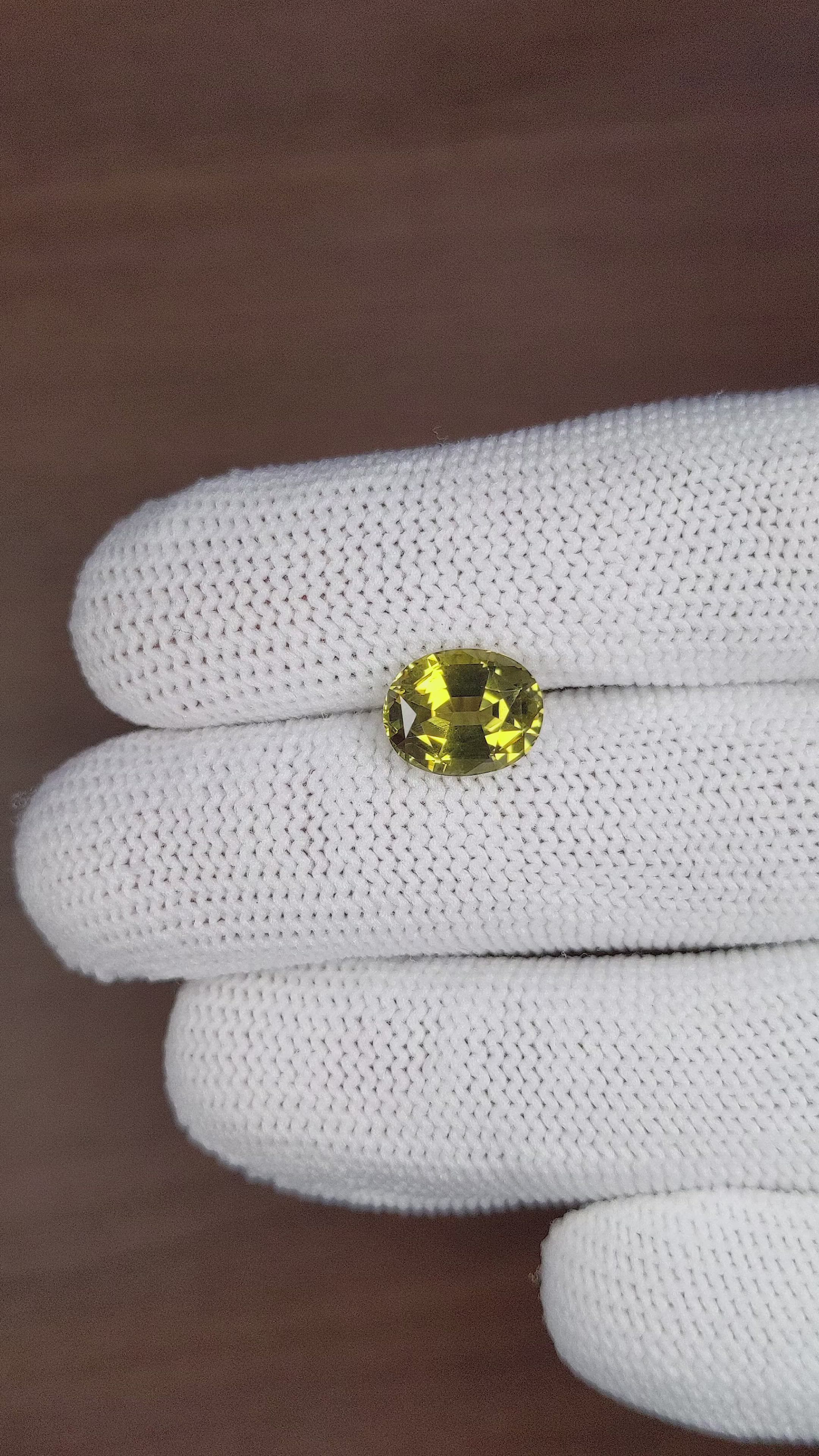 3.16 Ct. Chrysoberyl from Tanzania Size Video