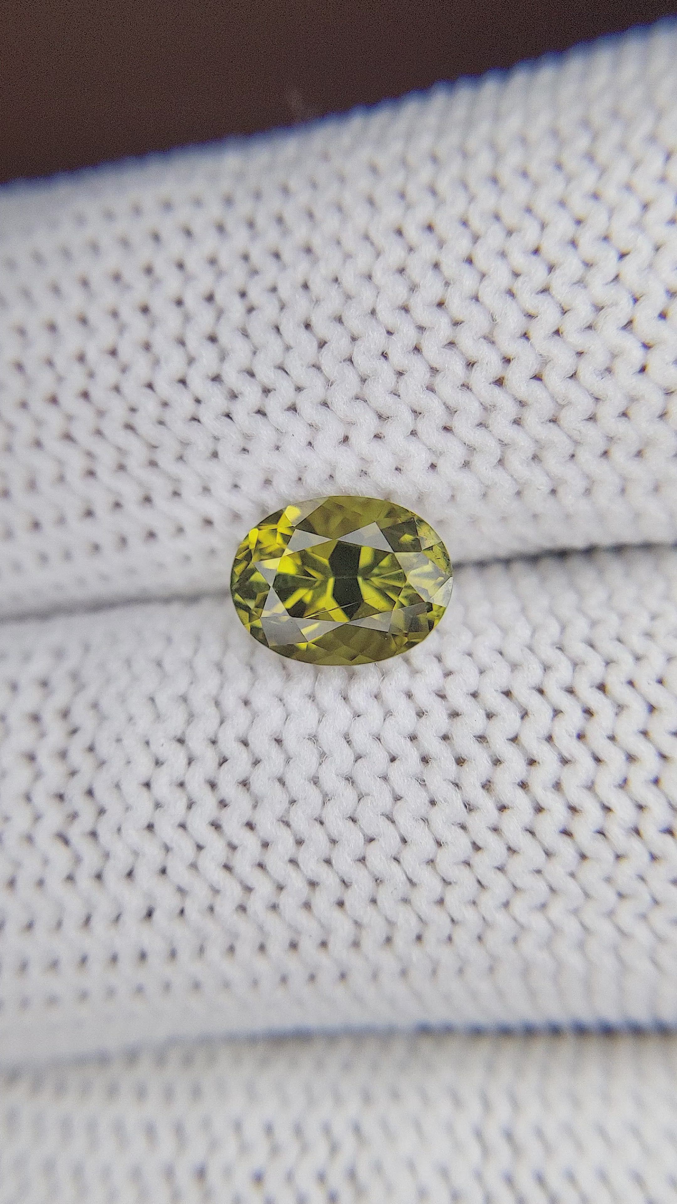 1.79 Ct. Chrysoberyl from Tanzania Size Video