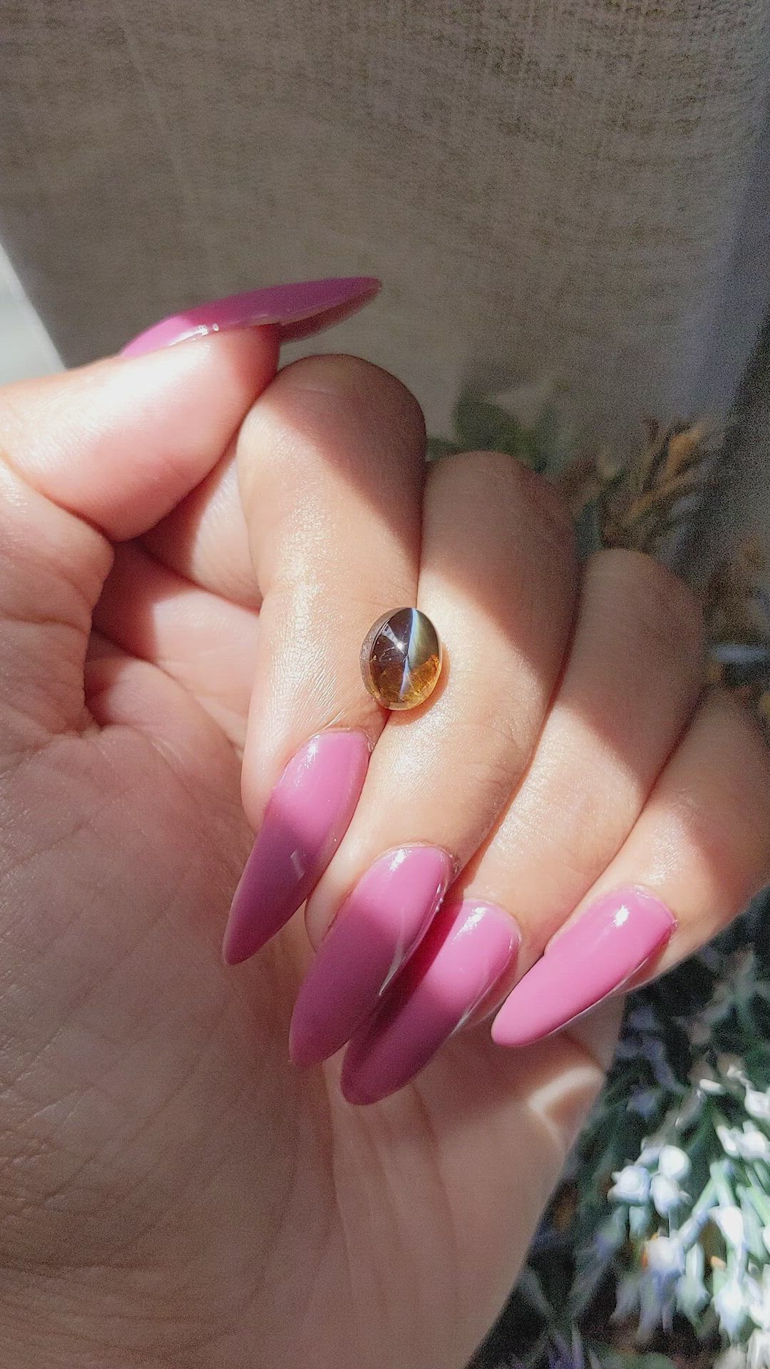 3.50 Ct. Cabochon Chrysoberyl from Tanzania Size Video