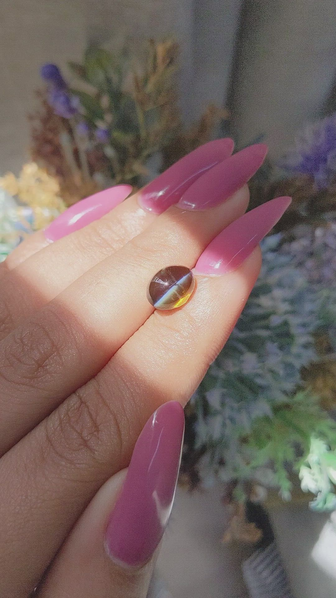 3.50 Ct. Cabochon Chrysoberyl from Tanzania Size Video