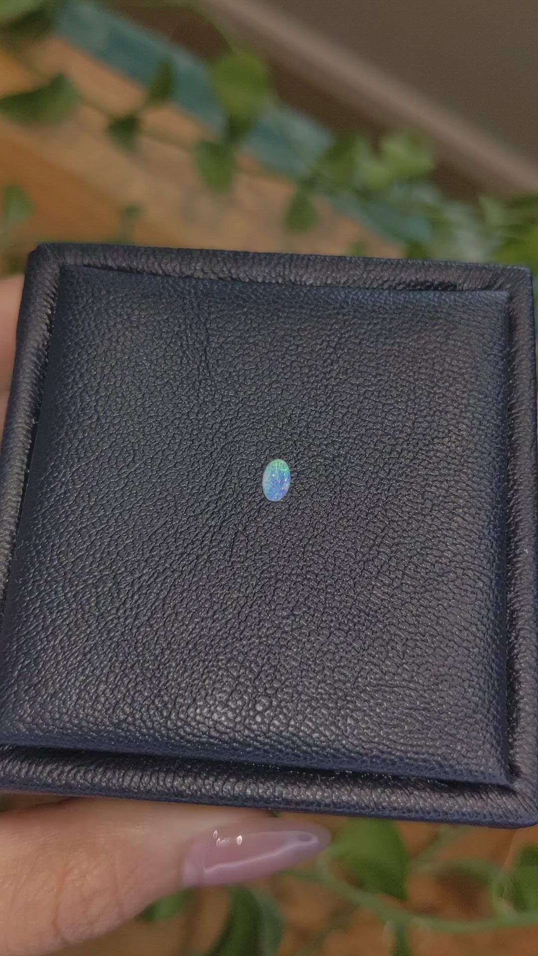 0.06 Ct. White Opal from Australia Size Video