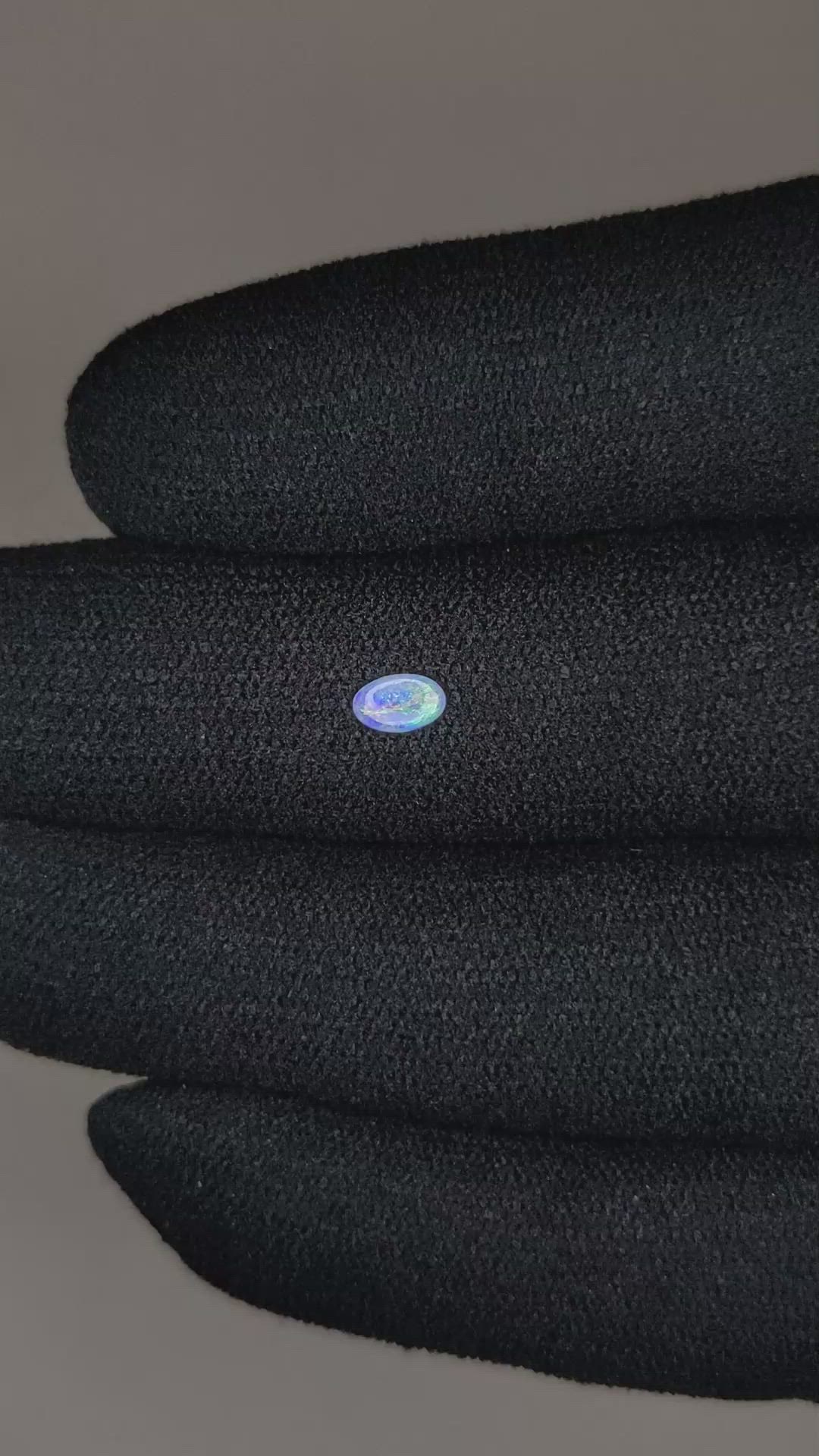 0.06 Ct. White Opal from Australia Size Video