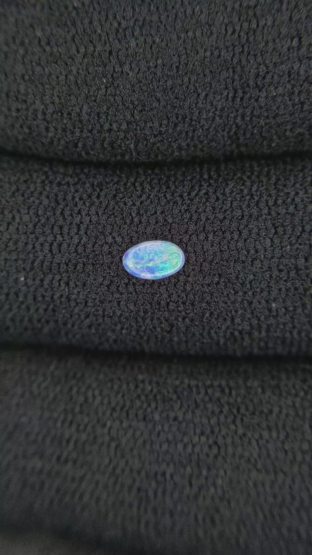 0.06 Ct. White Opal from Australia Size Video