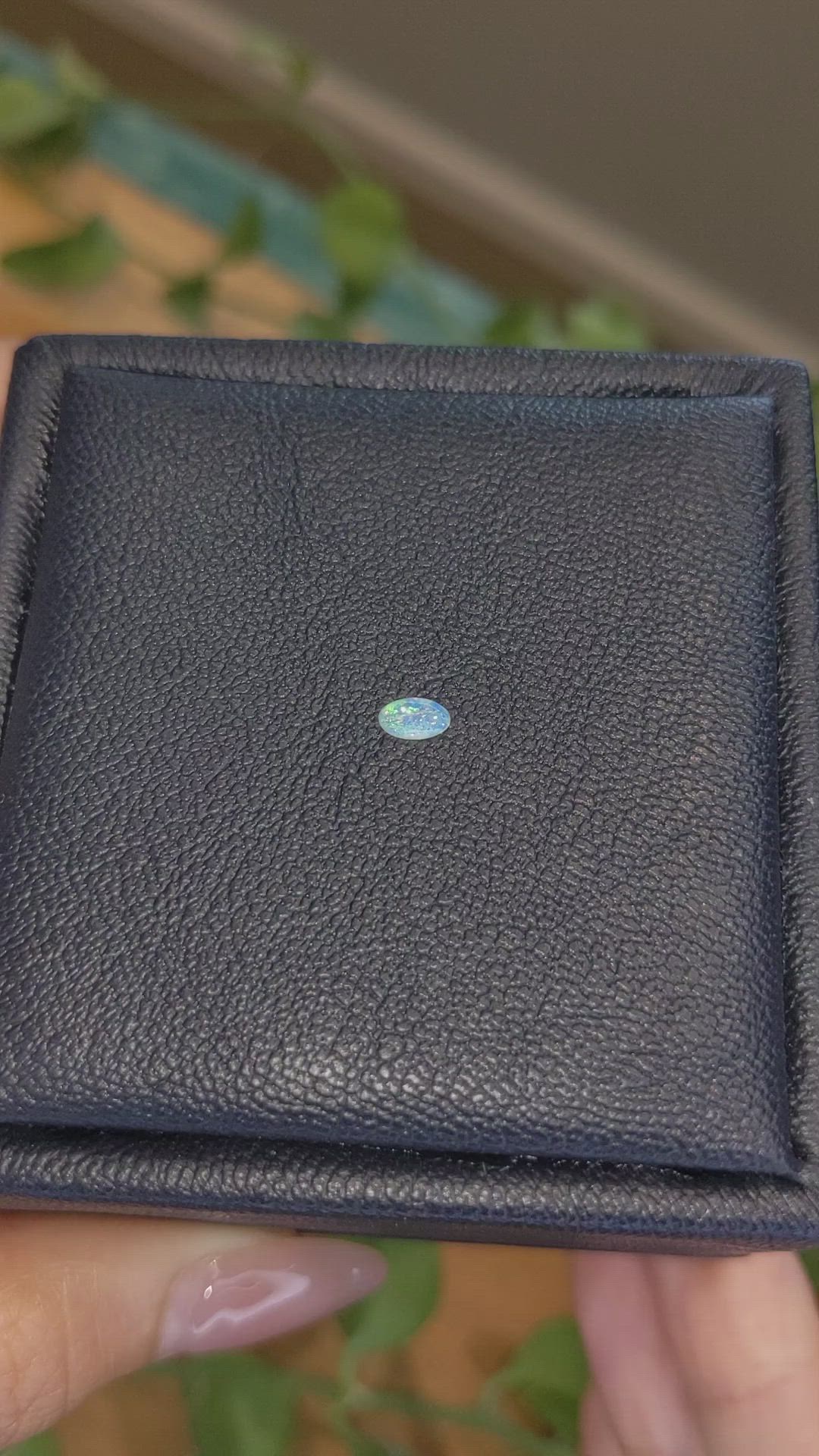 0.06 Ct. White Opal from Australia Size Video