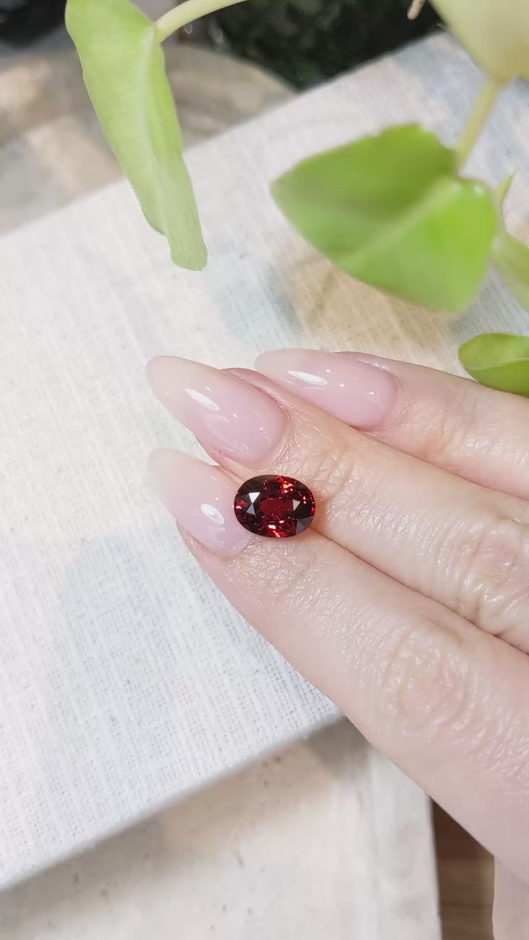 5.12 Ct. Spessartite Garnet Size Video