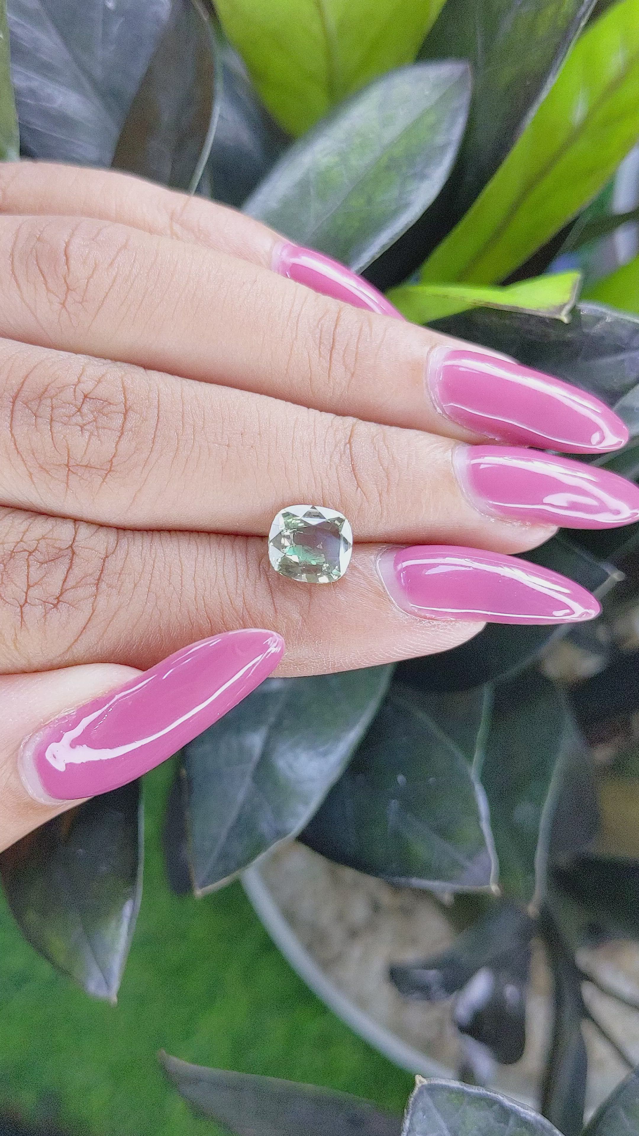 2.14 Ct. Alexandrite from Tanzania Size Video