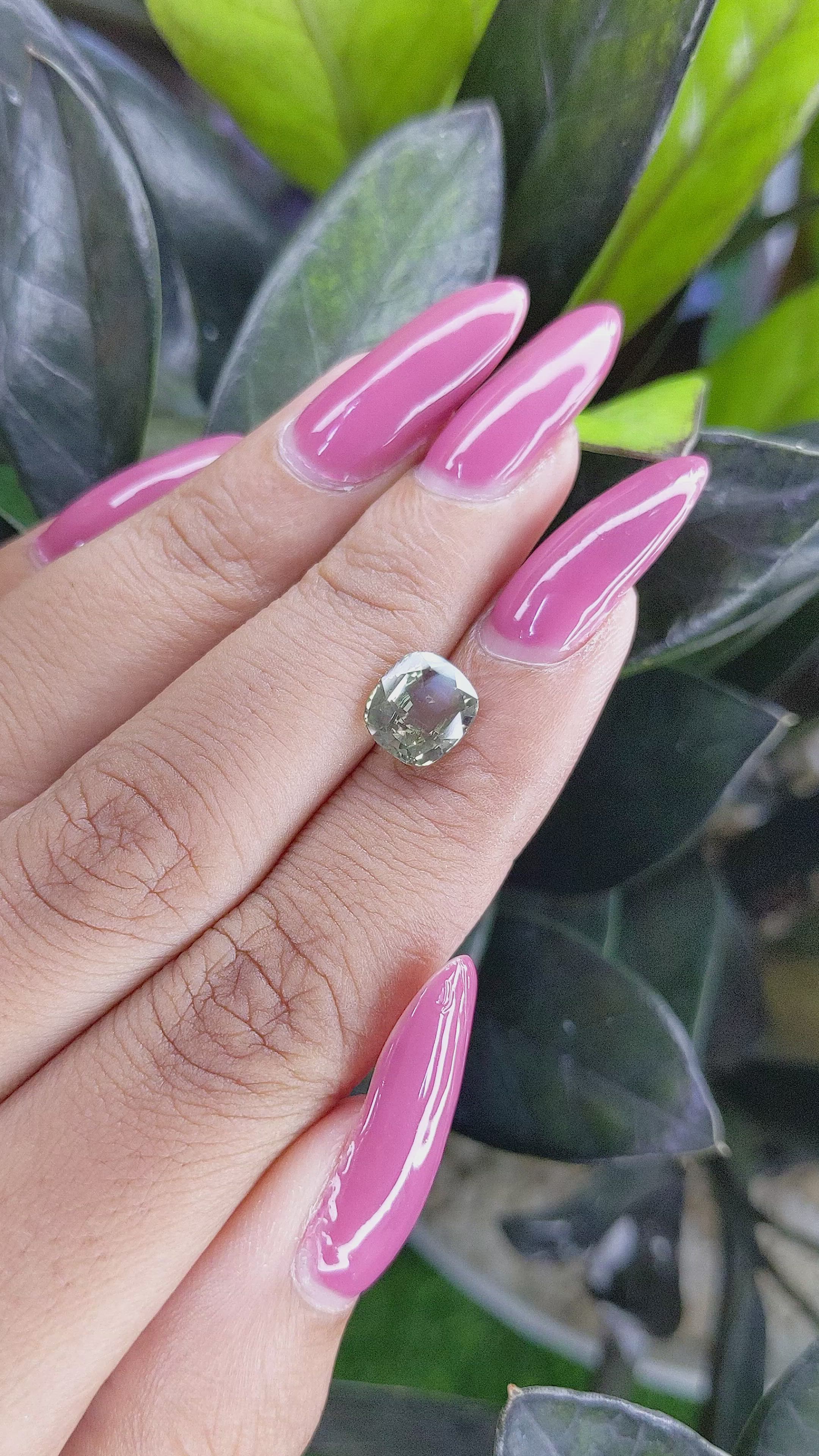 2.14 Ct. Alexandrite from Tanzania Size Video