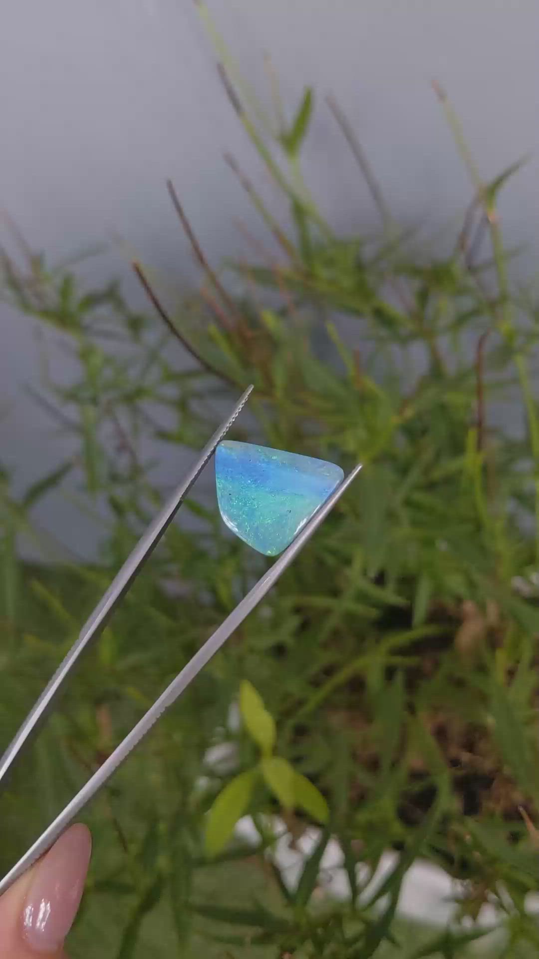 12.85 Ct. Black Opal from Australia Size Video