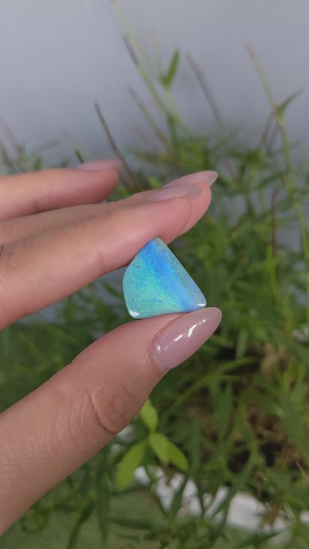 12.85 Ct. Black Opal from Australia Size Video