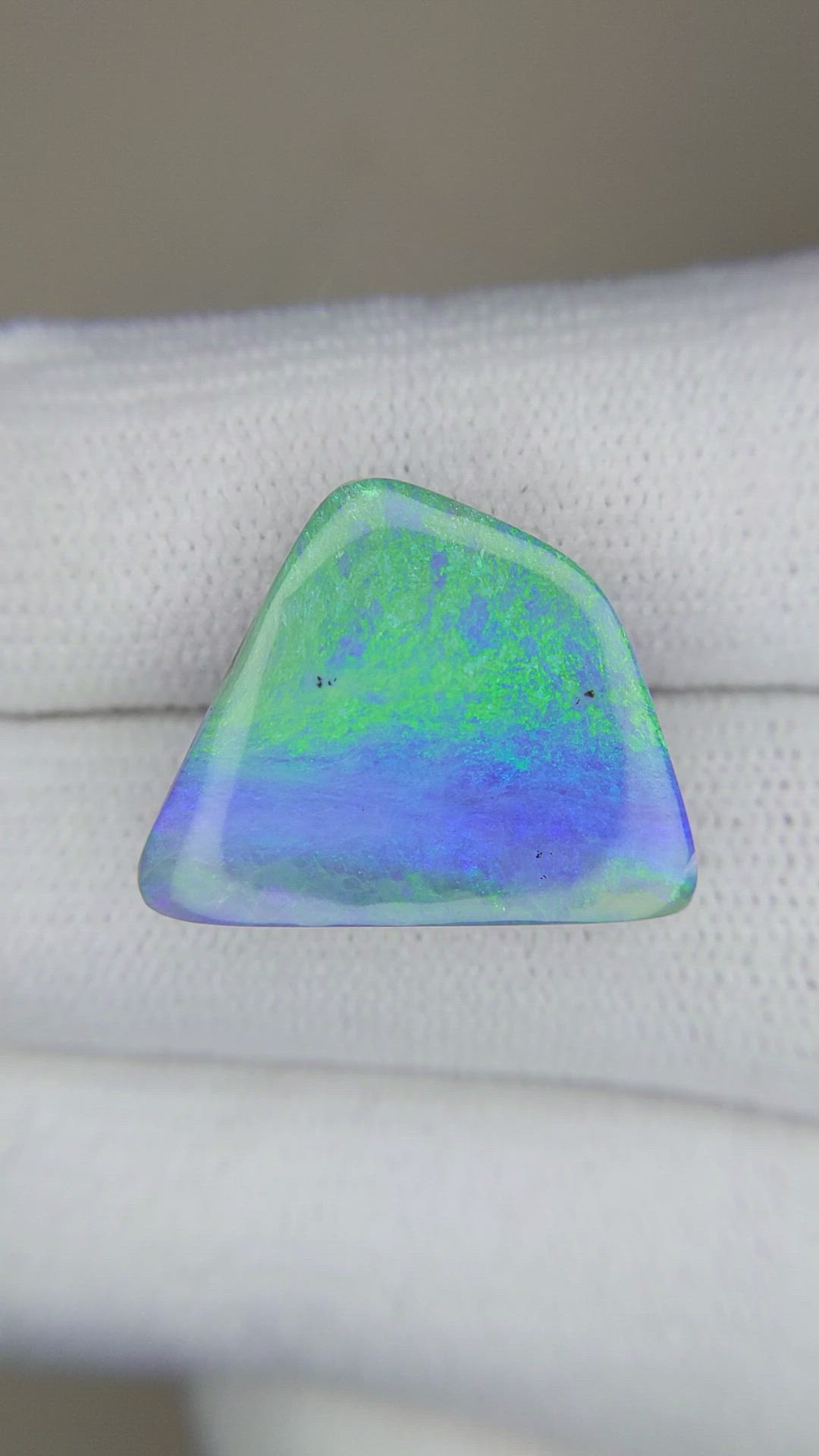12.85 Ct. Black Opal from Australia Size Video