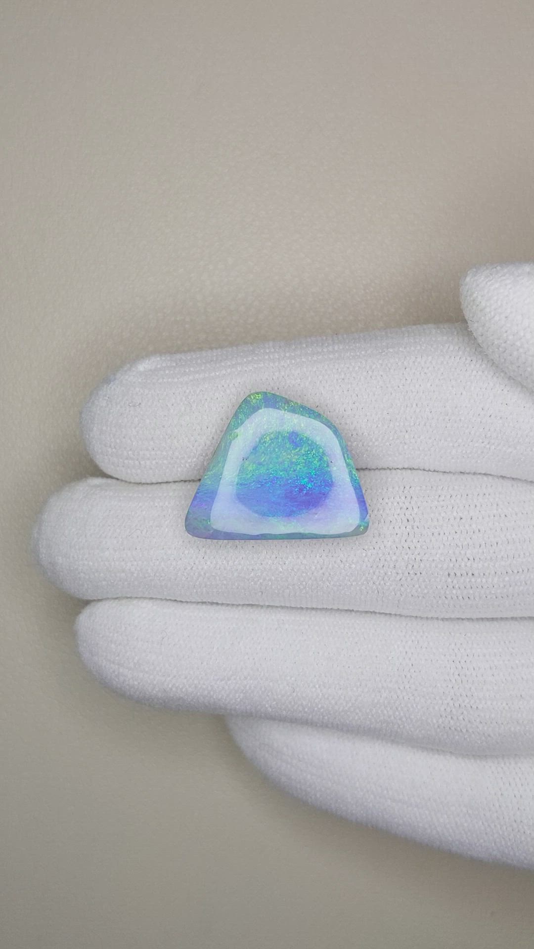 12.85 Ct. Black Opal from Australia Size Video