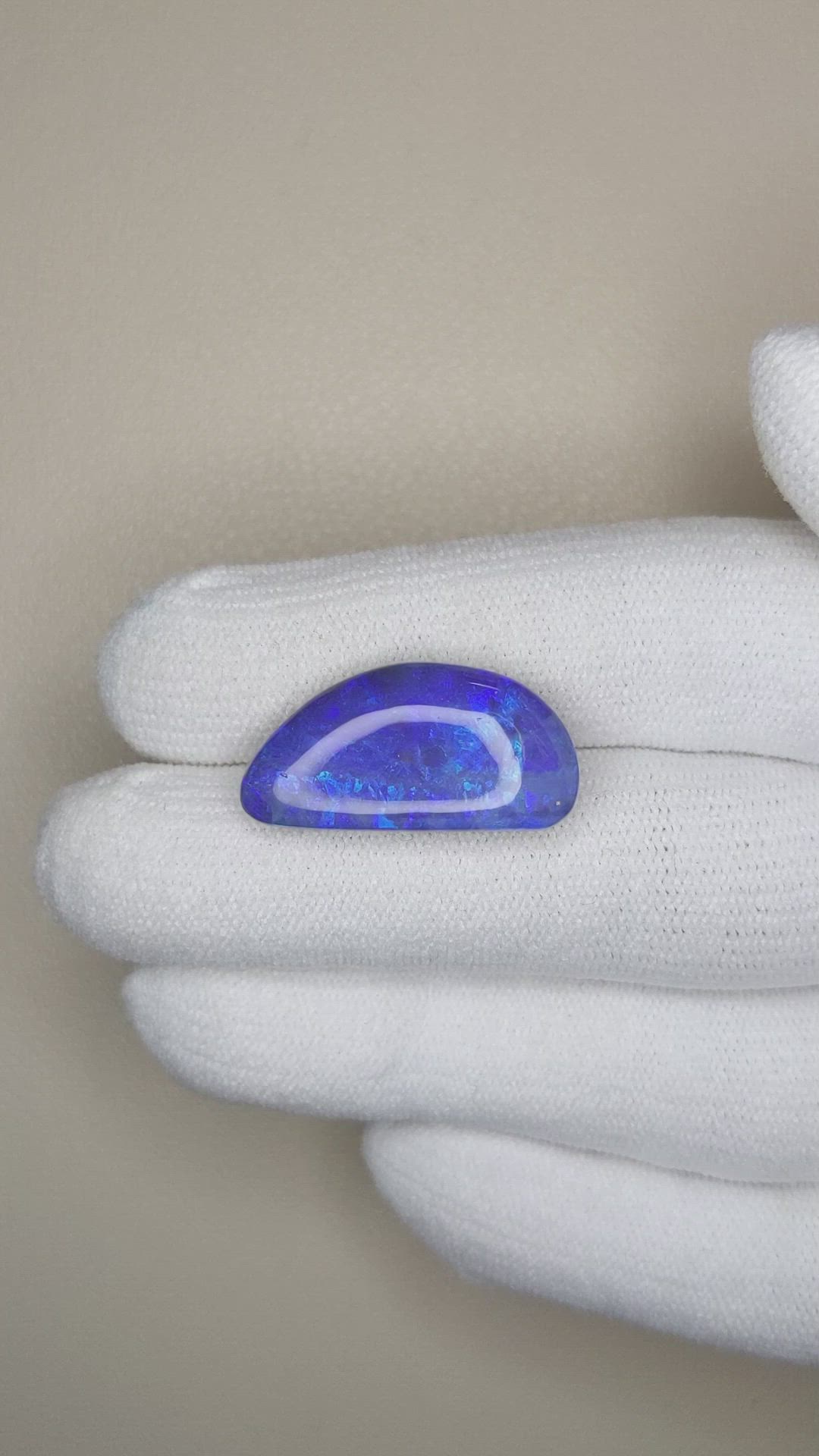 11.19 Ct. Black Opal from Australia Size Video