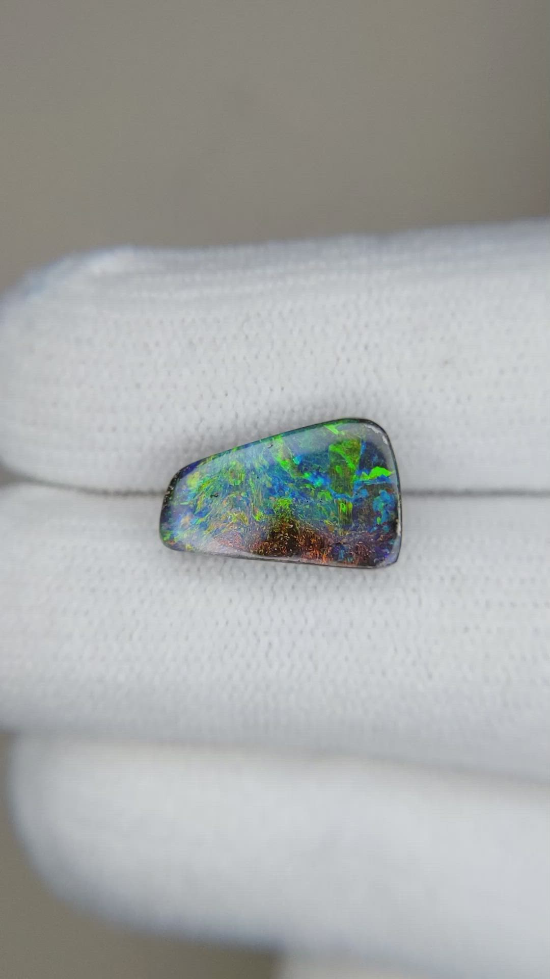 3.82 Ct. Black Opal from Australia Size Video