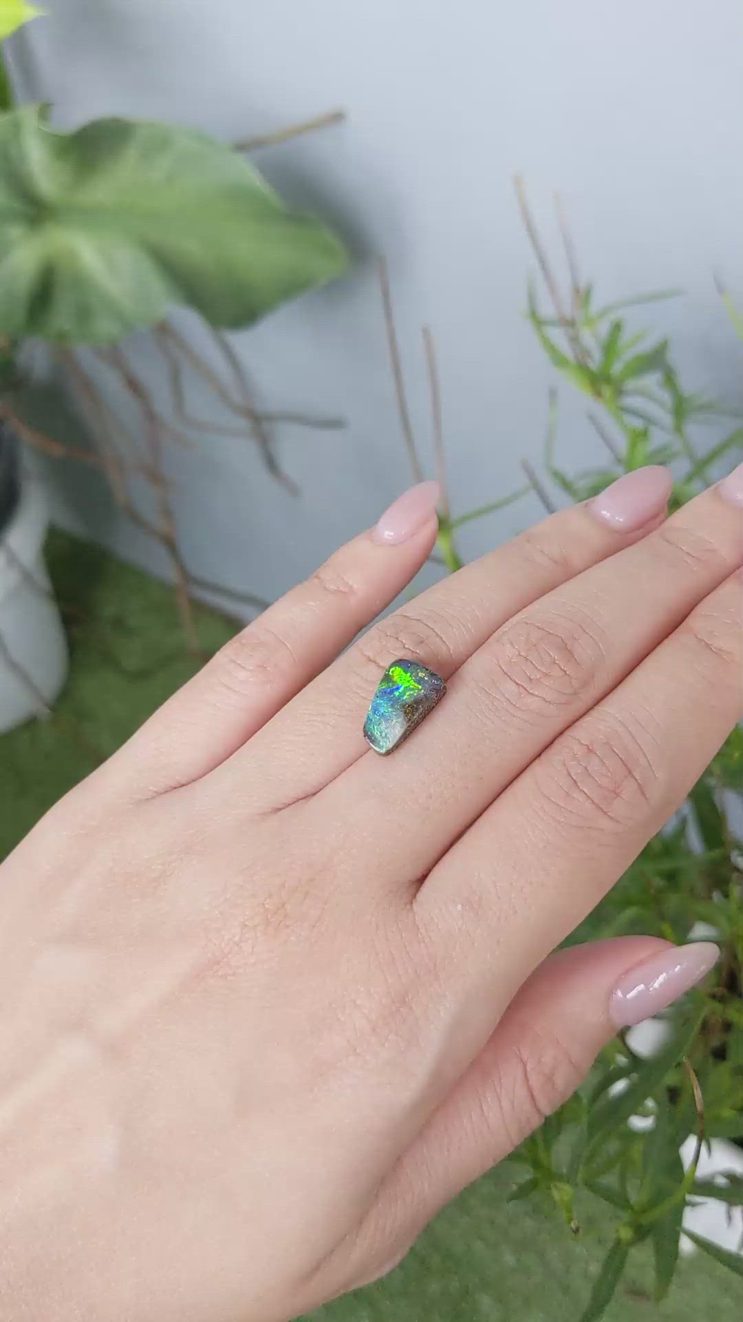 3.82 Ct. Black Opal from Australia Size Video