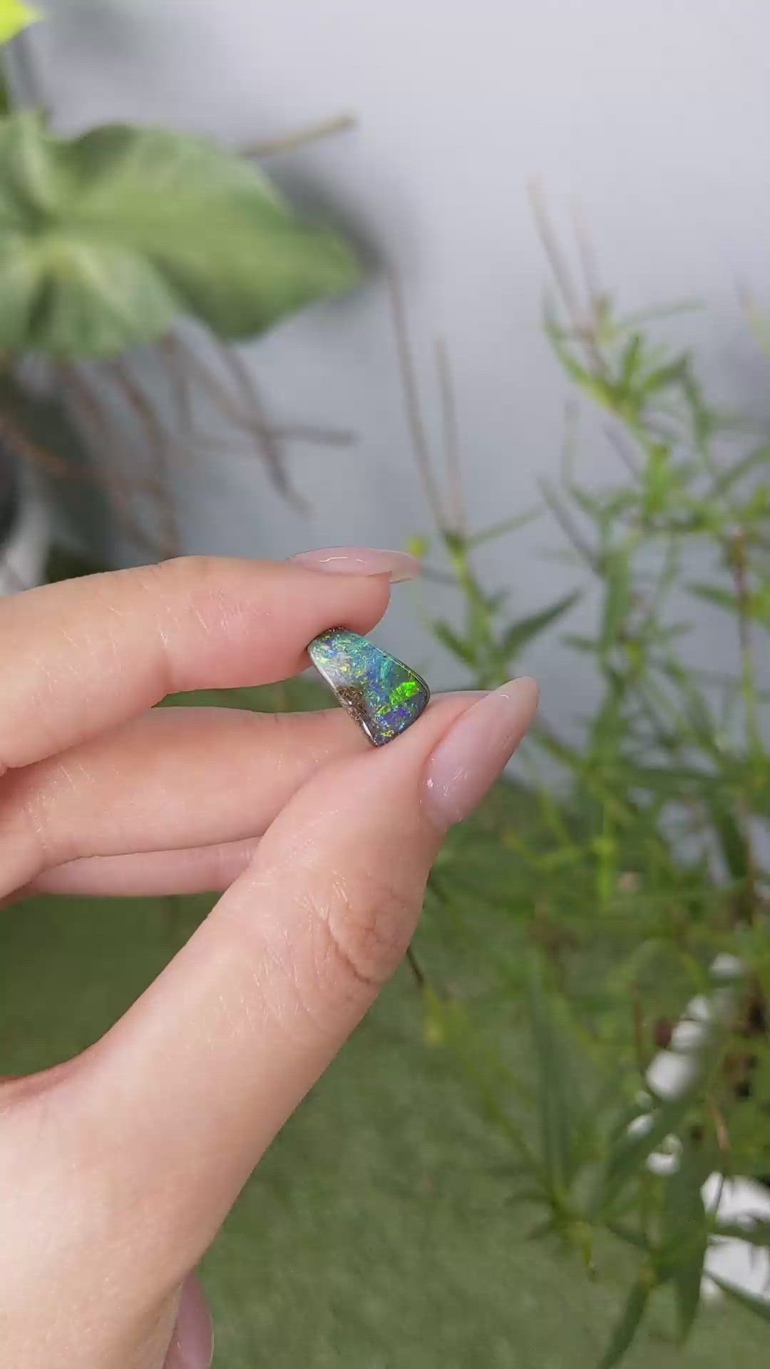 3.82 Ct. Black Opal from Australia Size Video