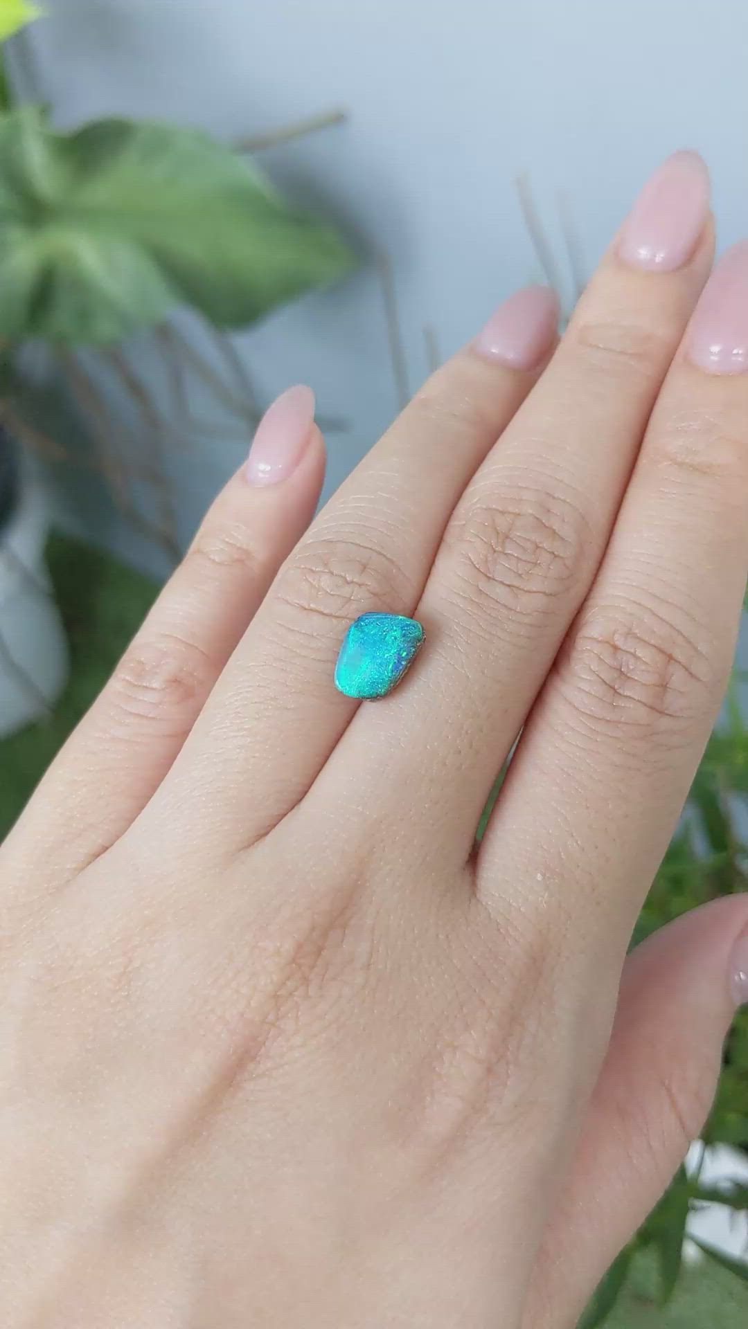 2.01 Ct. Black Opal from Australia Size Video