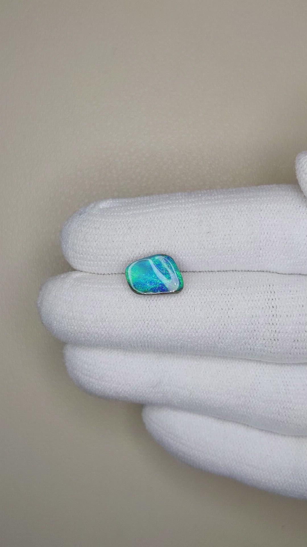 2.01 Ct. Black Opal from Australia Size Video