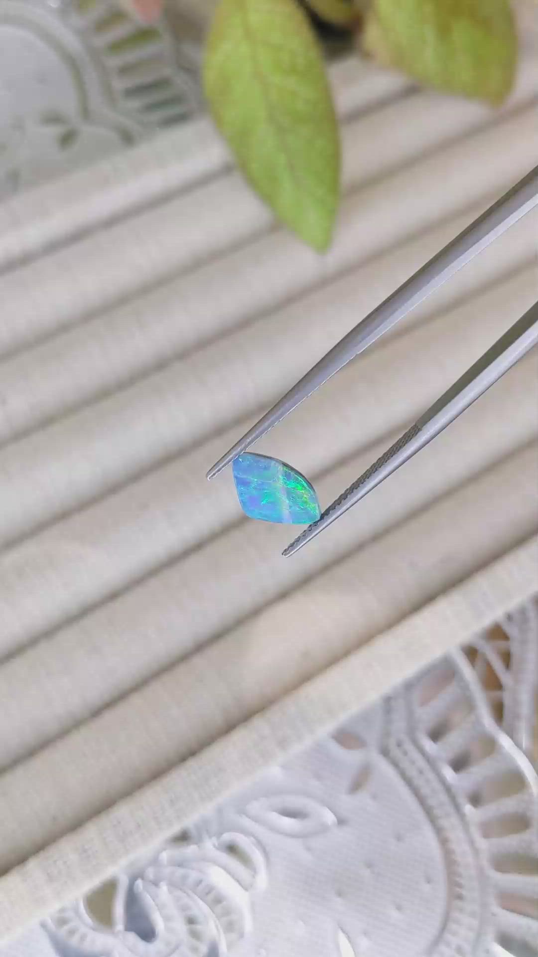 1.84 Ct. Black Opal from Australia Size Video