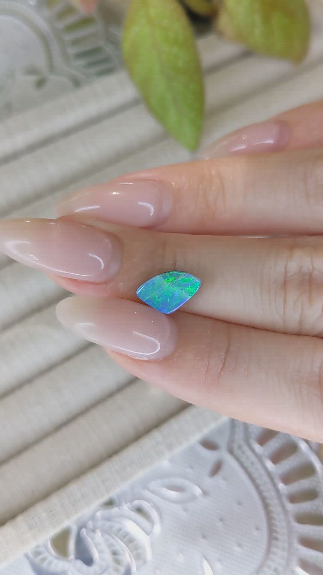 1.84 Ct. Black Opal from Australia Size Video