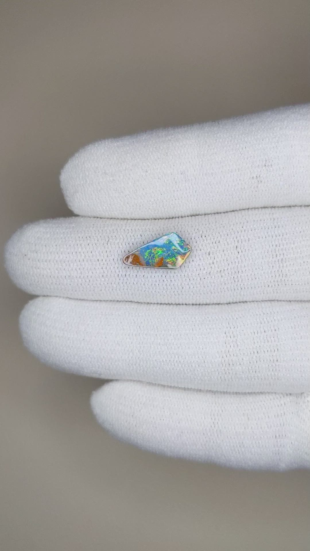 1.41 Ct. Semi-Black Opal from Australia Size Video