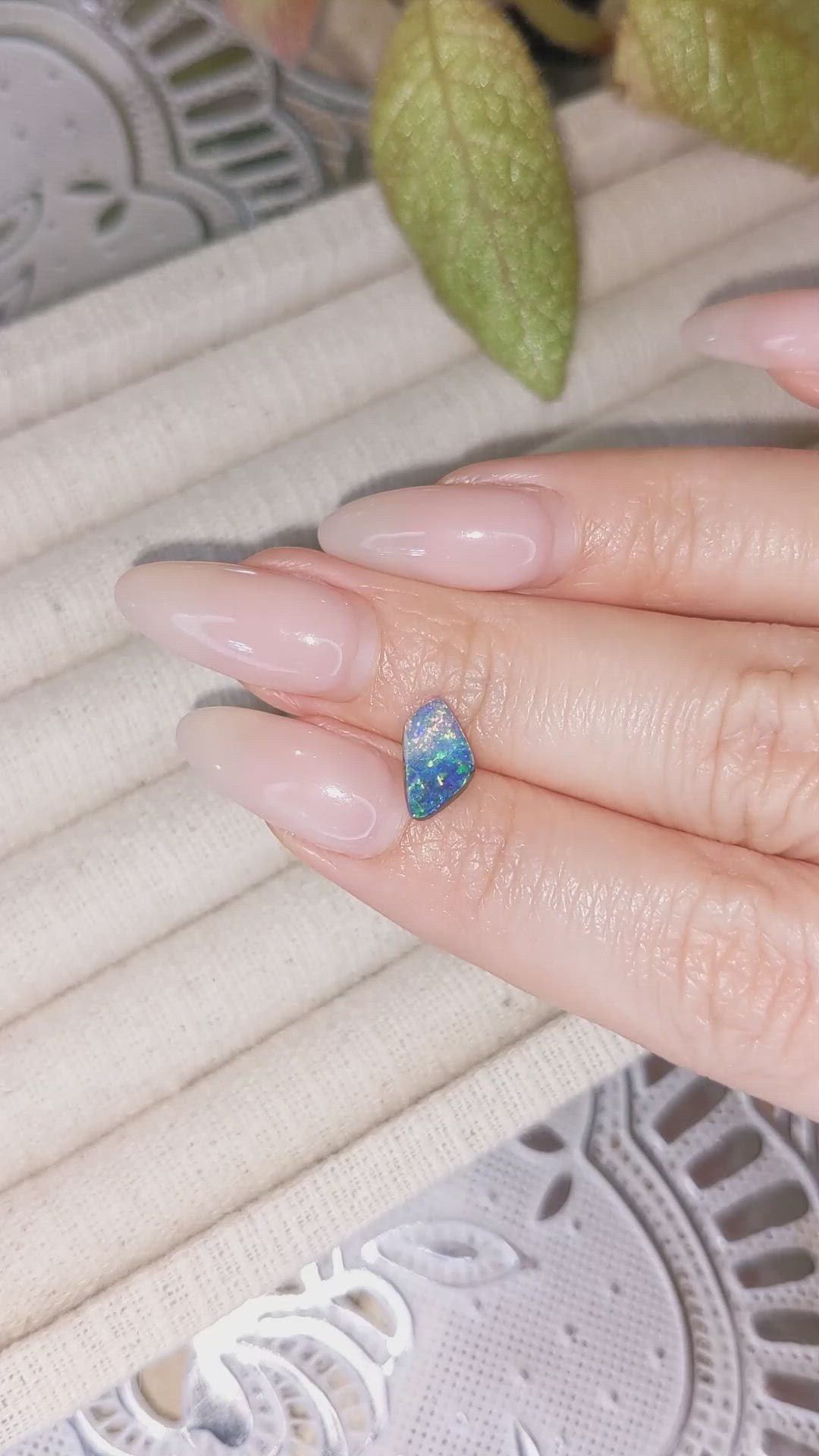 1.39 Ct. Black Opal from Australia Size Video