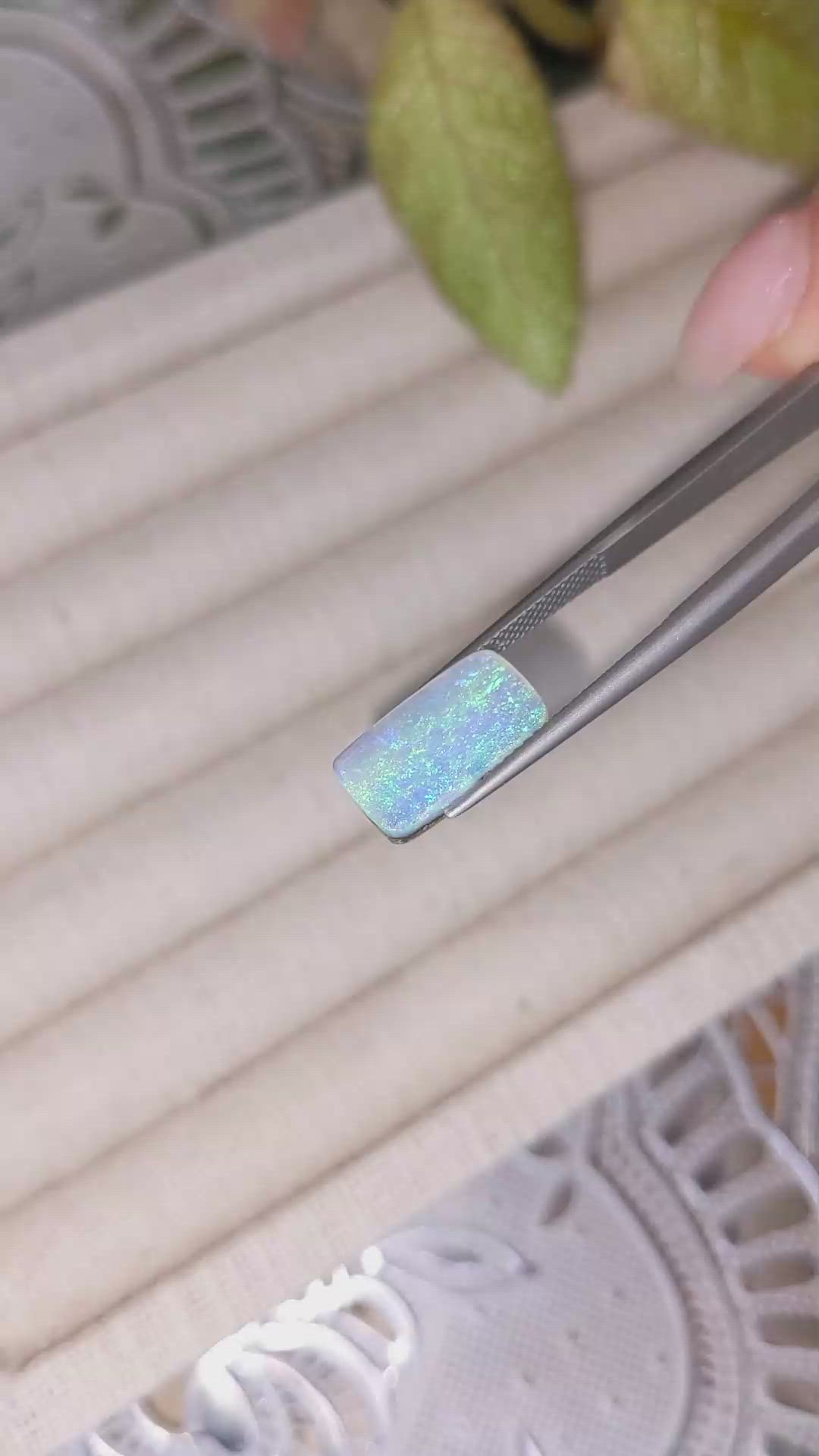 4.03 Ct. Black Opal from Australia Size Video
