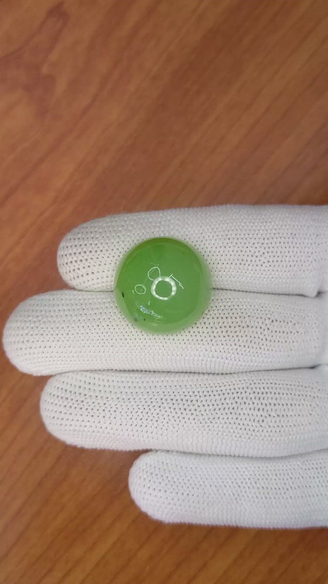 34.79 Ct. Cabochon Malachite from Russia Size Video