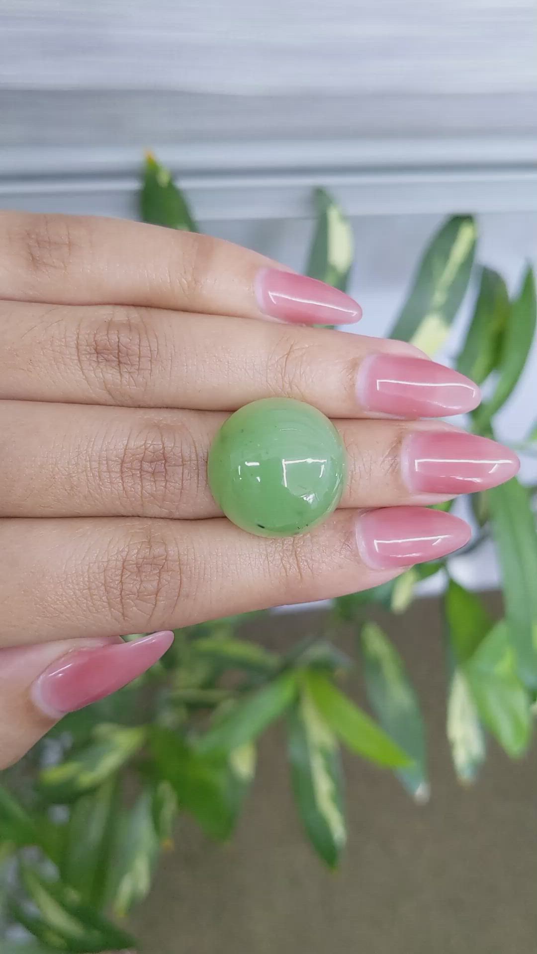 34.79 Ct. Cabochon Malachite from Russia Size Video