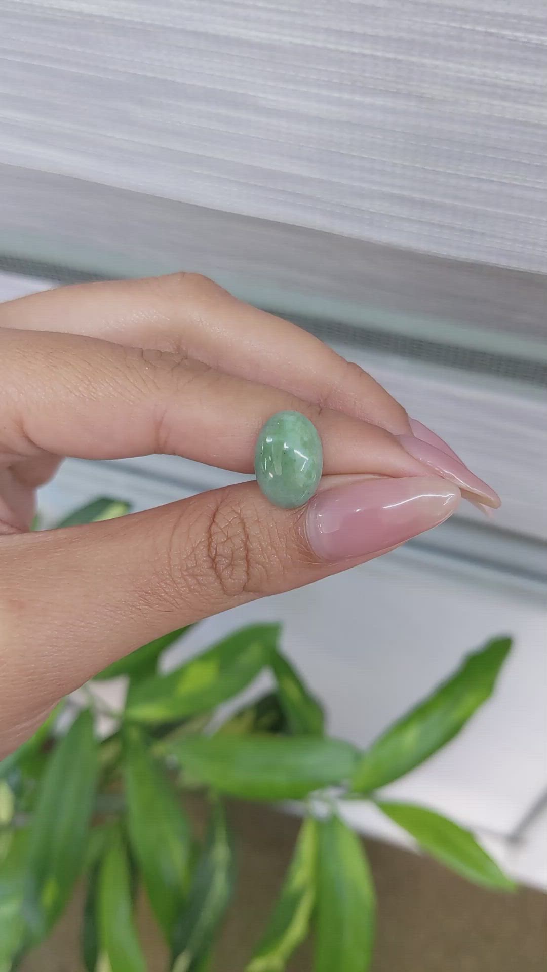 4.86 Ct. Cabochon Malachite from Russia Size Video