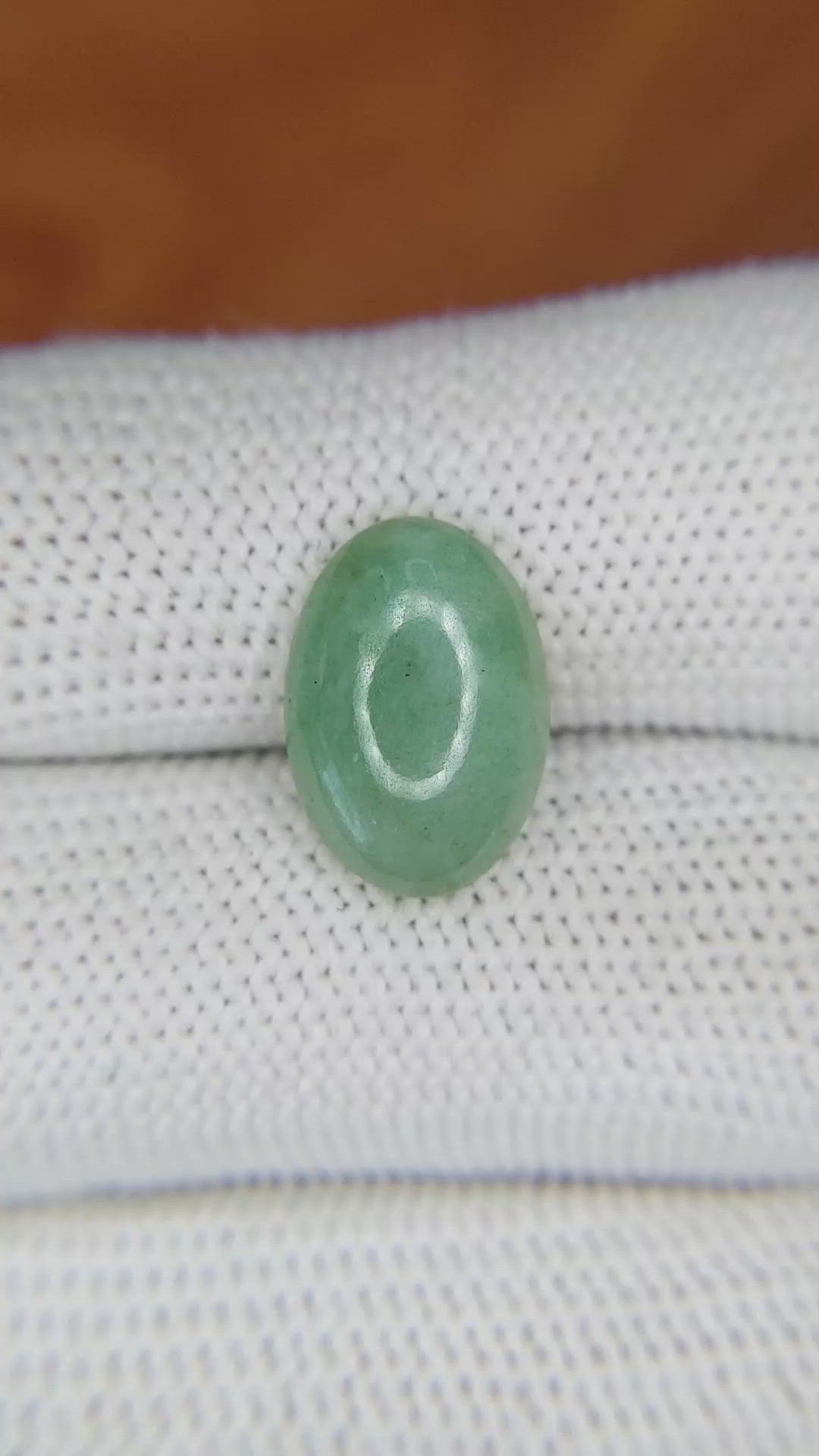 4.86 Ct. Cabochon Malachite from Russia Size Video
