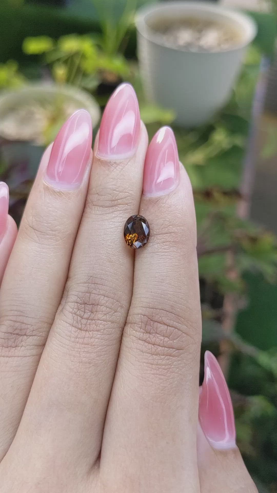 1.47 Ct. White Opal from Ceylon (Sri Lanka) Size Video