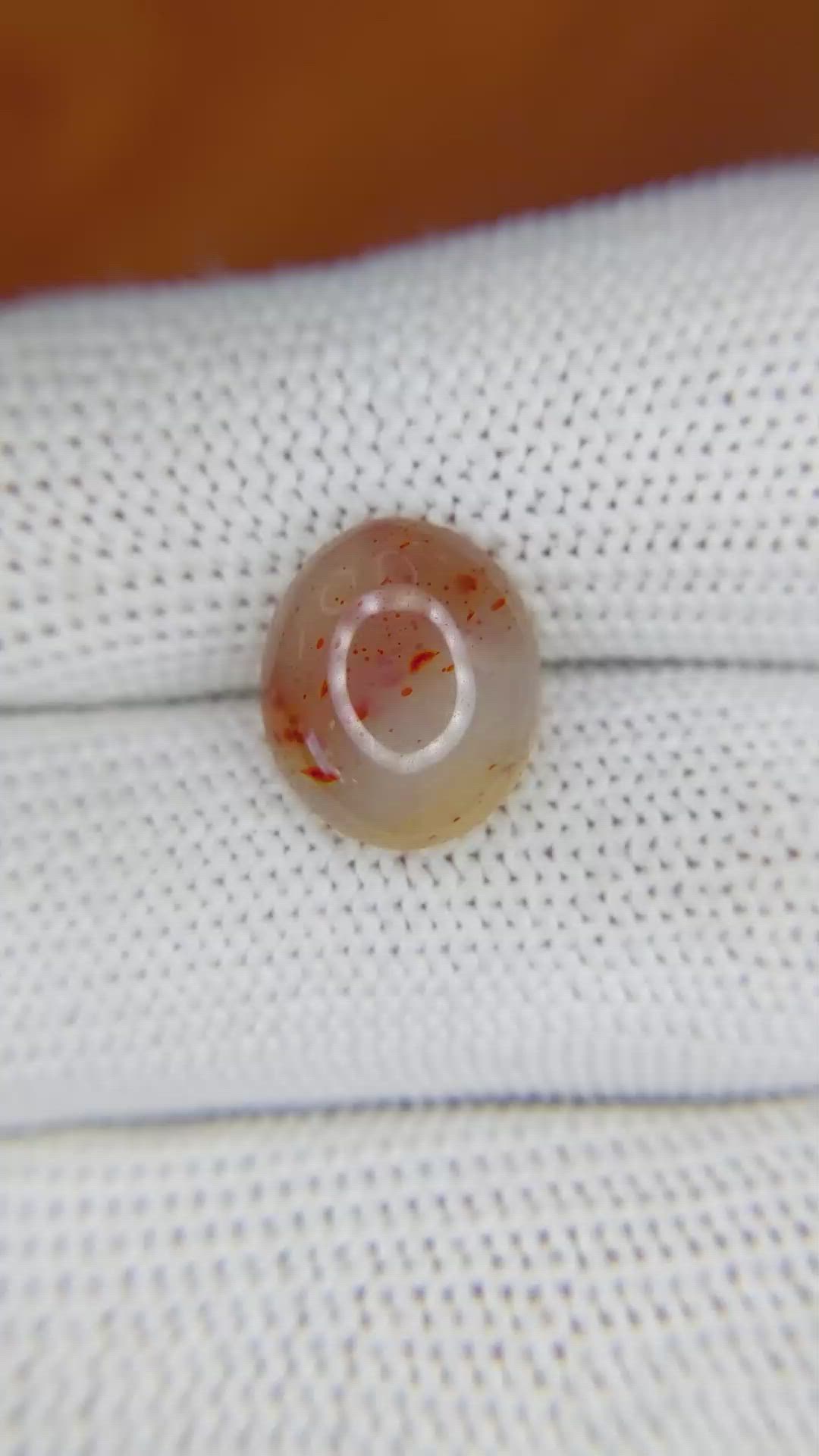 4.56 Ct. Cabochon White Opal from India Size Video