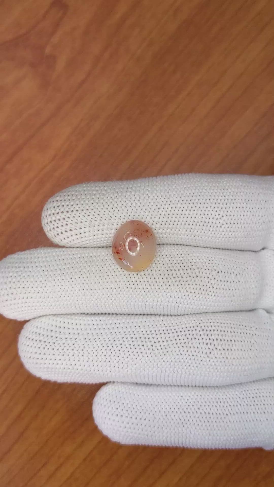 4.56 Ct. Cabochon White Opal from India Size Video