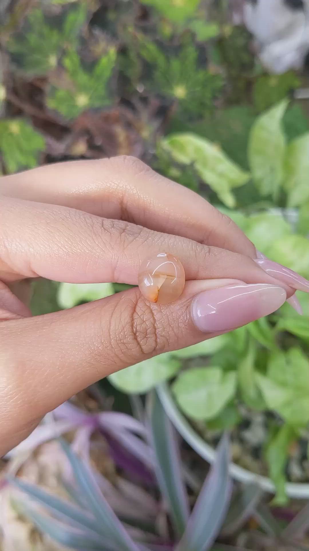 5.52 Ct. Cabochon White Opal from India Size Video