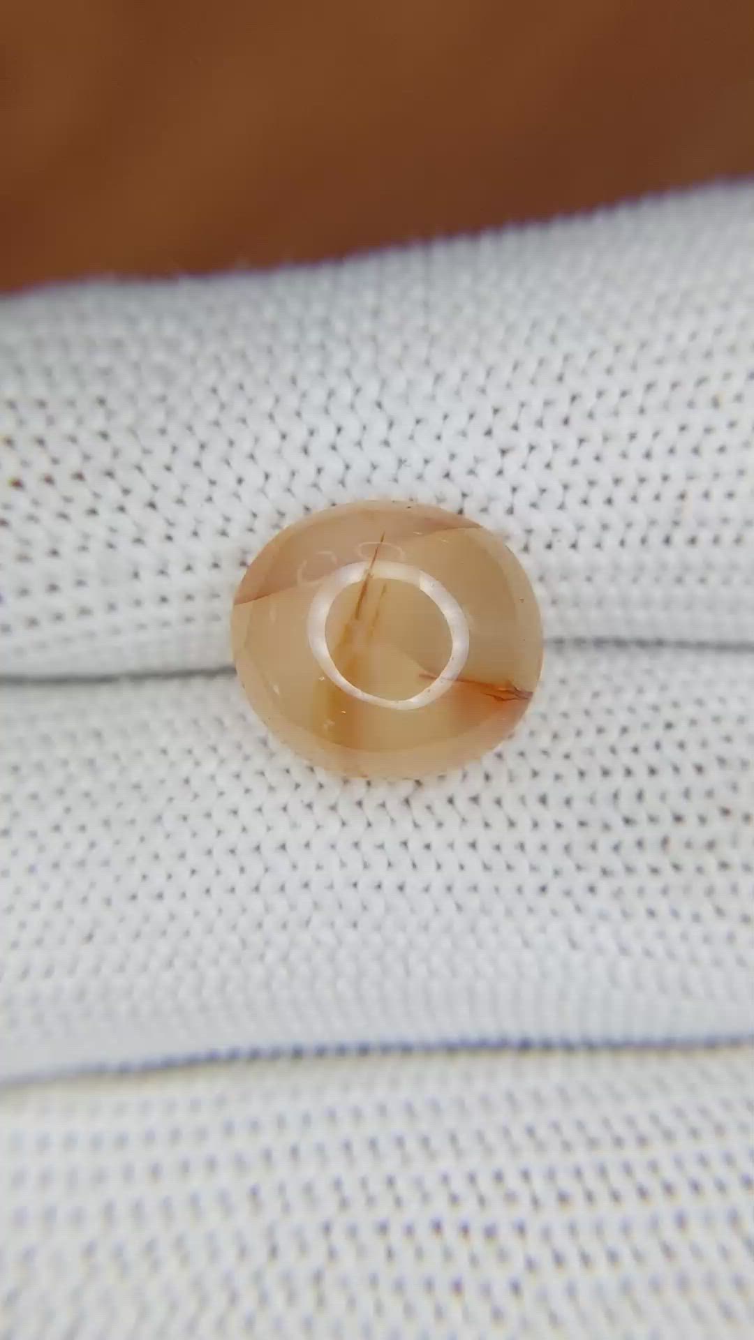 5.52 Ct. Cabochon White Opal from India Size Video