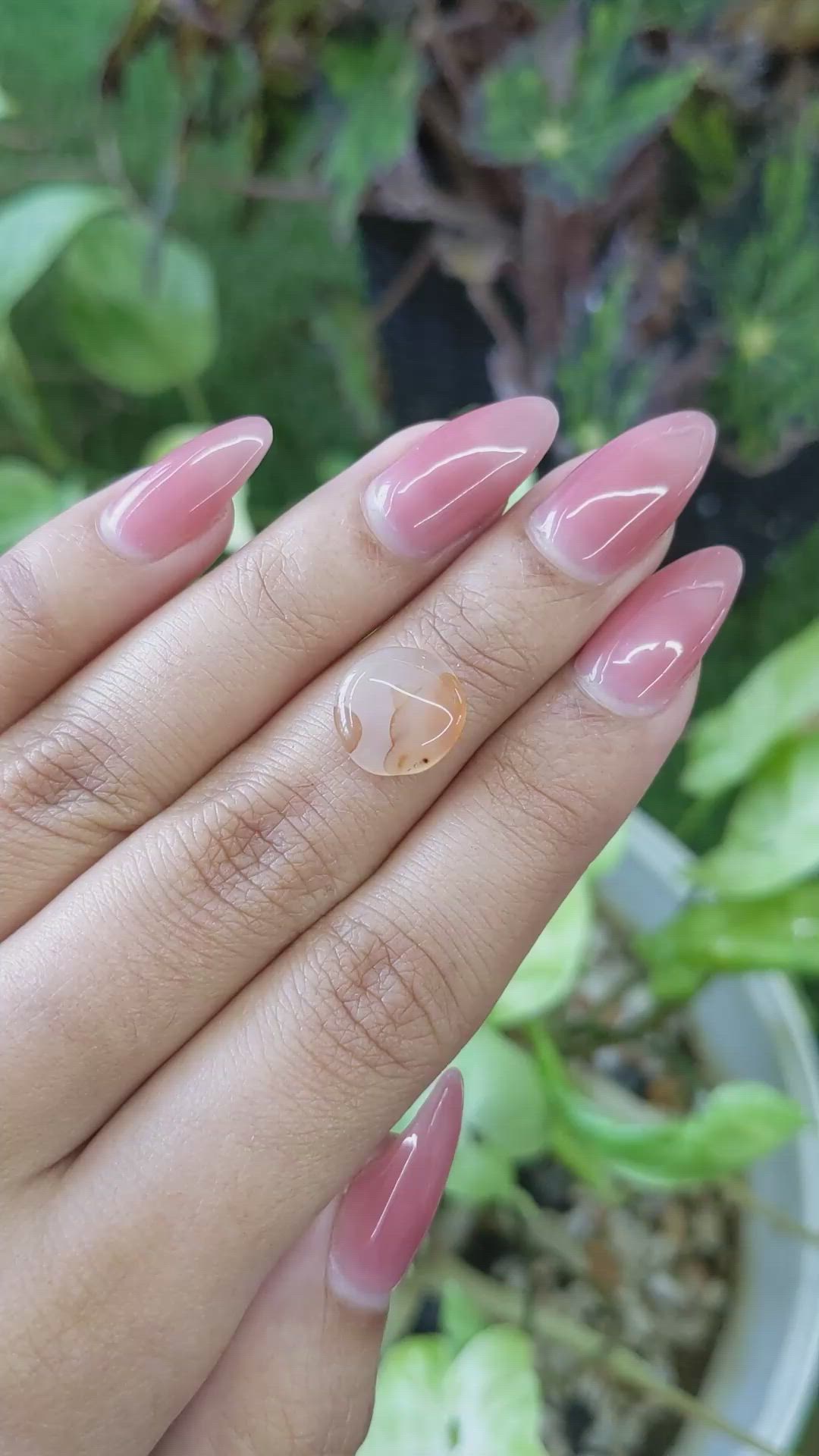 3.82 Ct. Cabochon White Opal from India Size Video