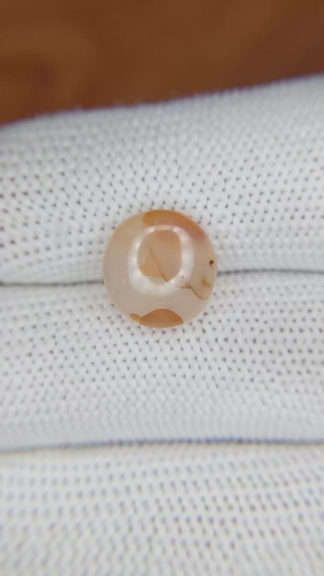 3.82 Ct. Cabochon White Opal from India Size Video