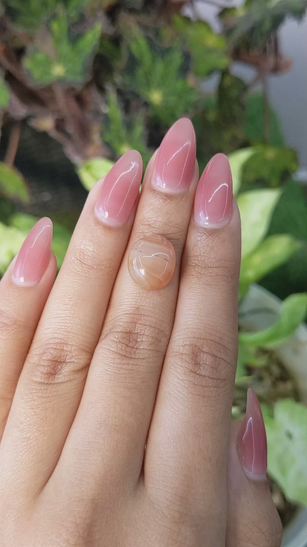 6.26 Ct. Cabochon White Opal from India Size Video