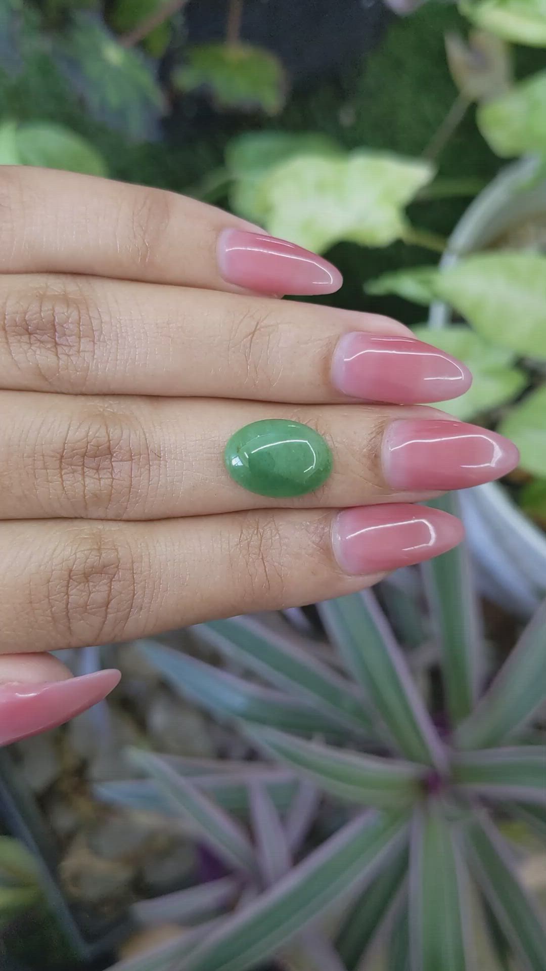 5.03 Ct. Cabochon White Opal from Burma (Myanmar) Size Video