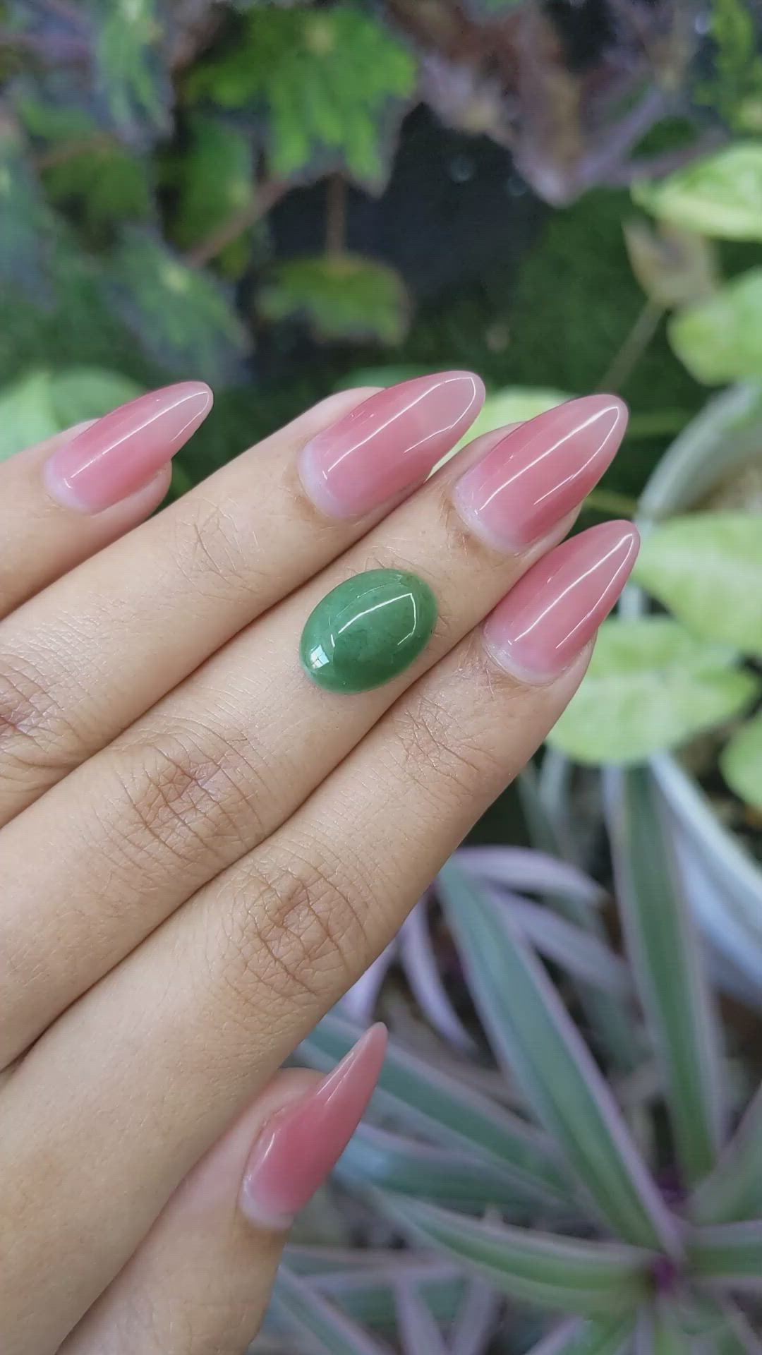 5.03 Ct. Cabochon White Opal from Burma (Myanmar) Size Video