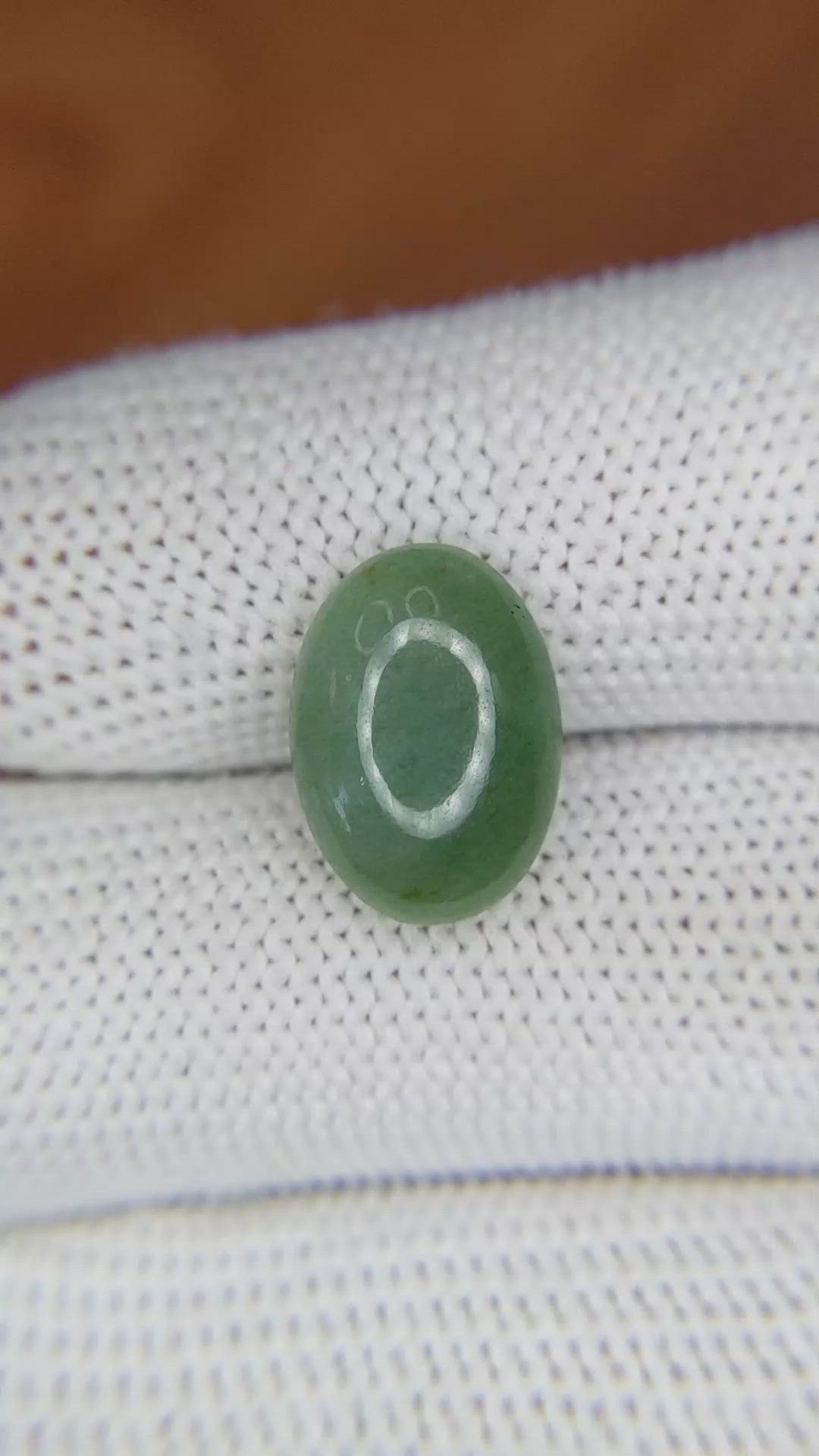 5.03 Ct. Cabochon White Opal from Burma (Myanmar) Size Video