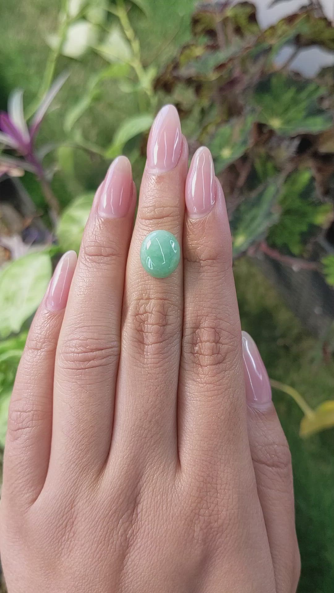 4.50 Ct. Cabochon White Opal from Burma (Myanmar) Size Video