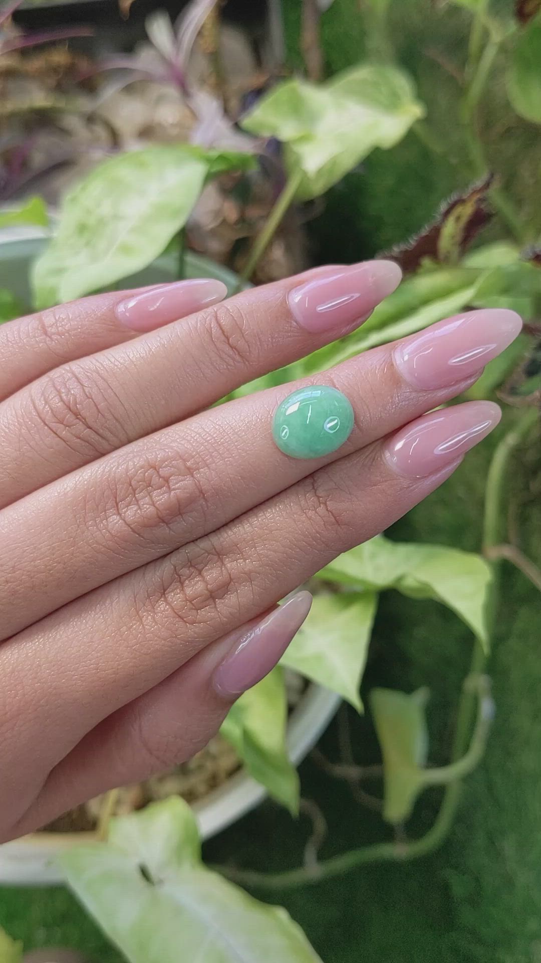 4.50 Ct. Cabochon White Opal from Burma (Myanmar) Size Video