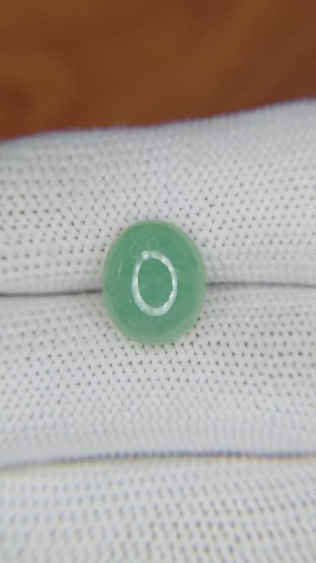 4.50 Ct. Cabochon White Opal from Burma (Myanmar) Size Video