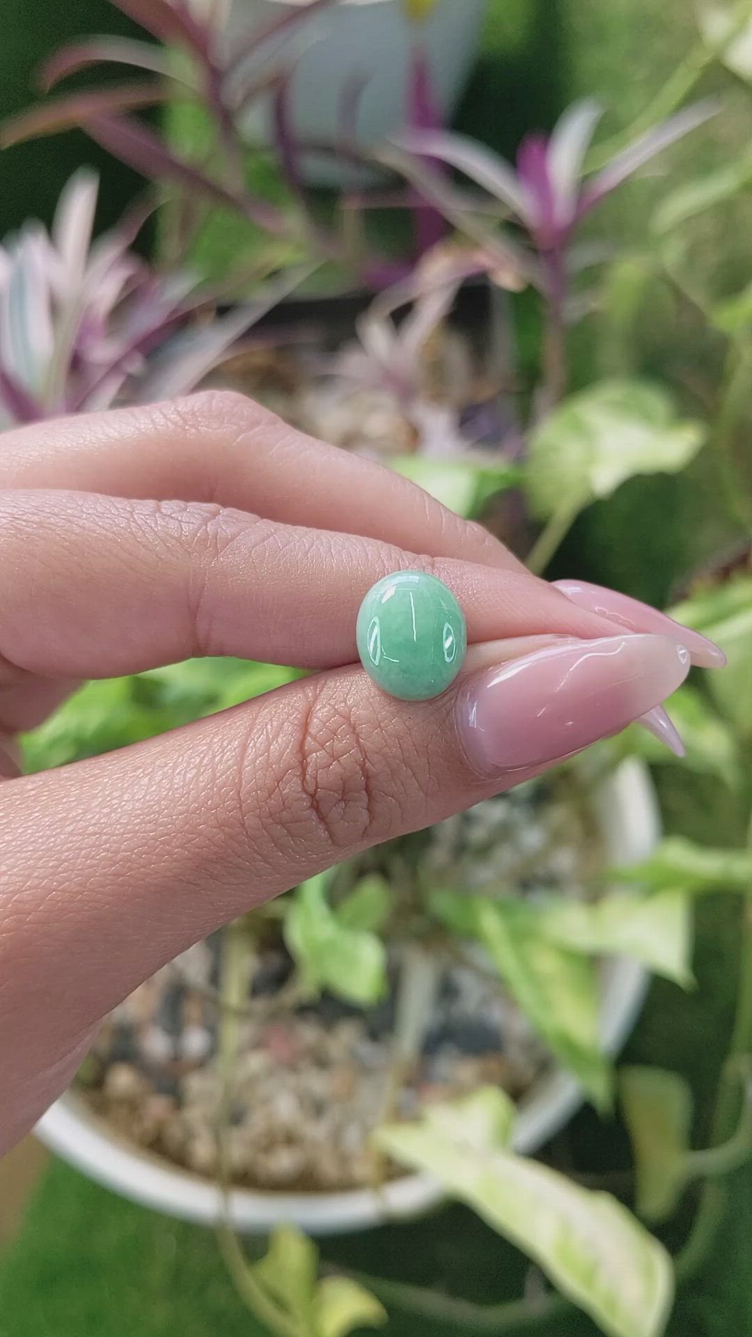 4.50 Ct. Cabochon White Opal from Burma (Myanmar) Size Video