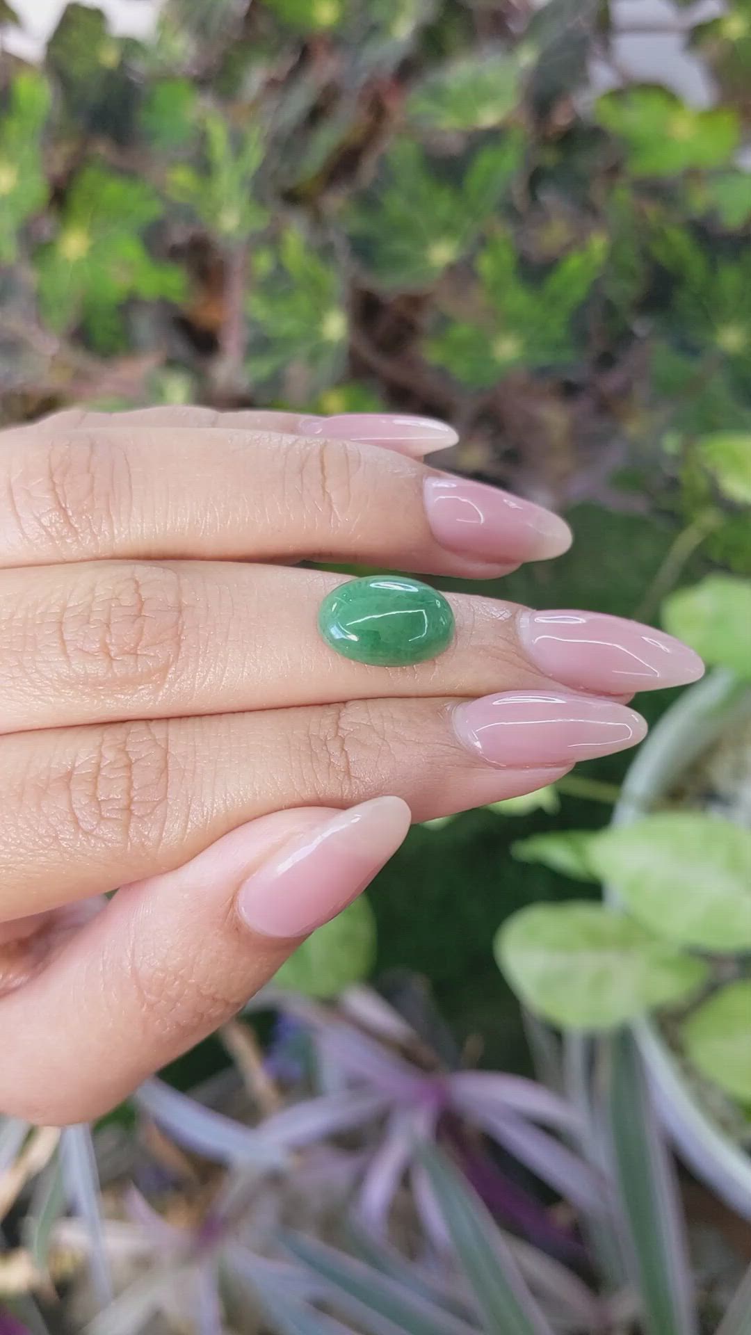 5.89 Ct. Cabochon White Opal from Burma (Myanmar) Size Video